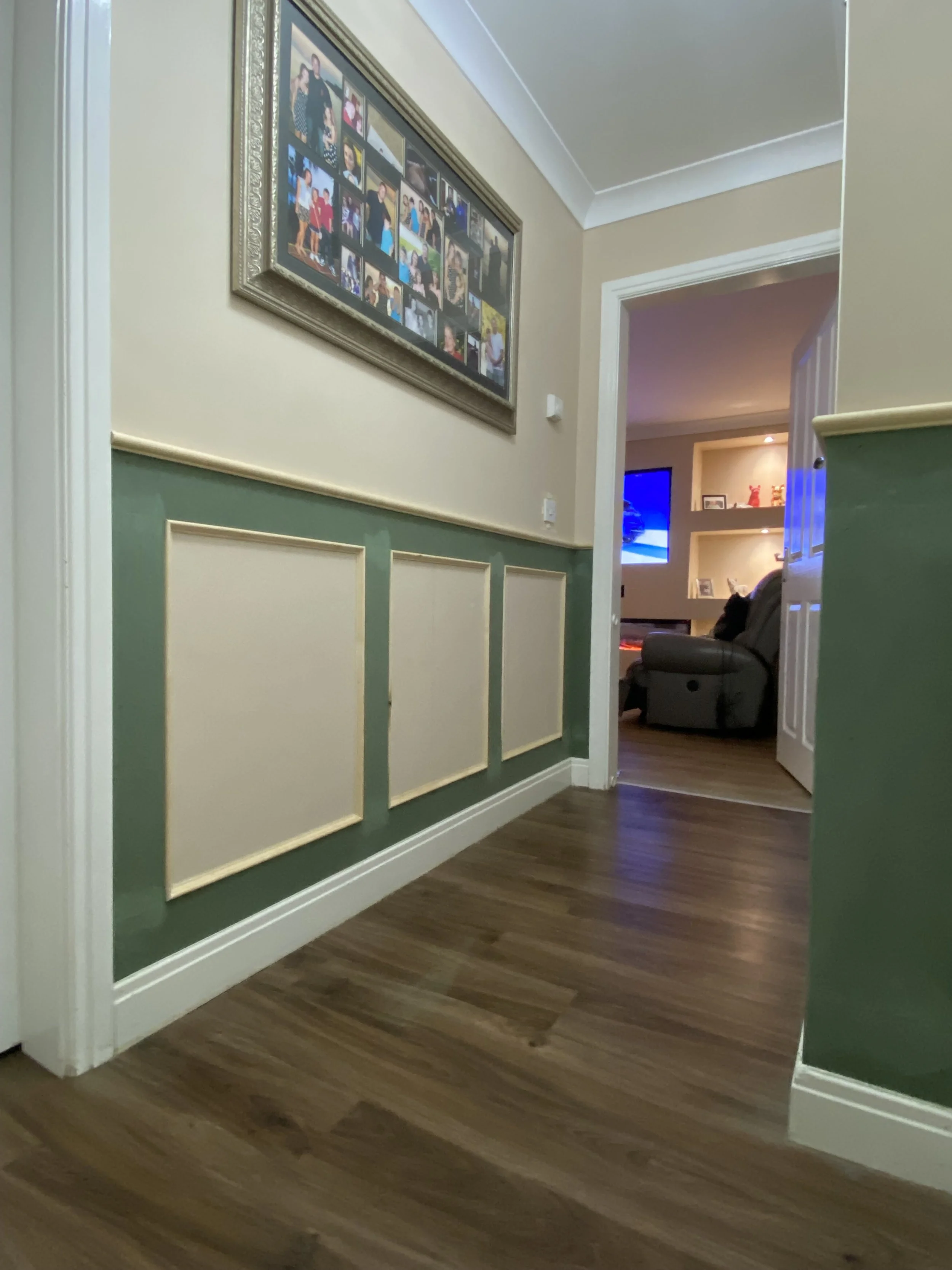 Bespoke hallway wall panelling and interior joinery in Blackpool