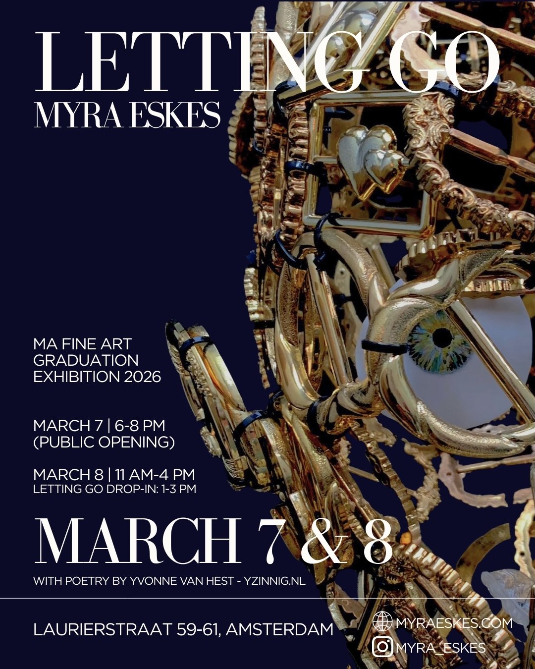 Announcement of art exhibition