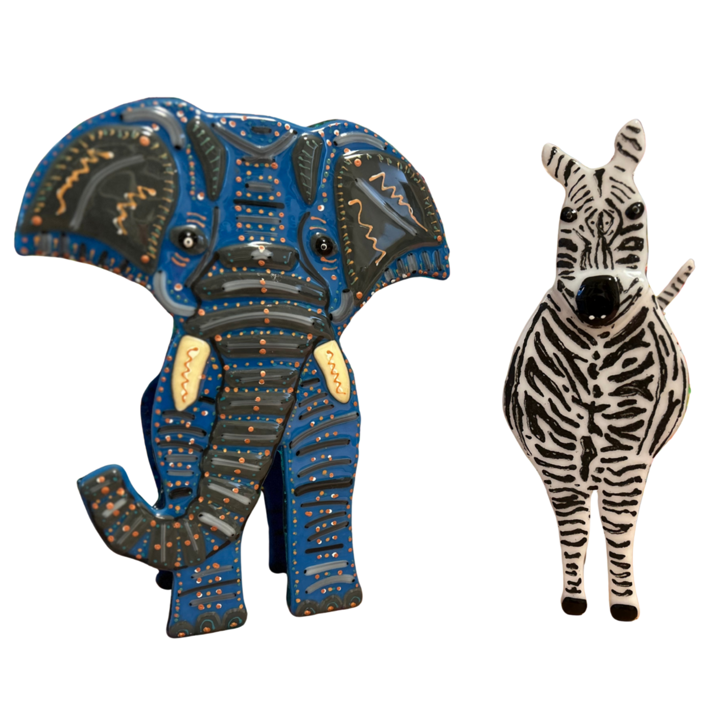 Elephant and Zebra