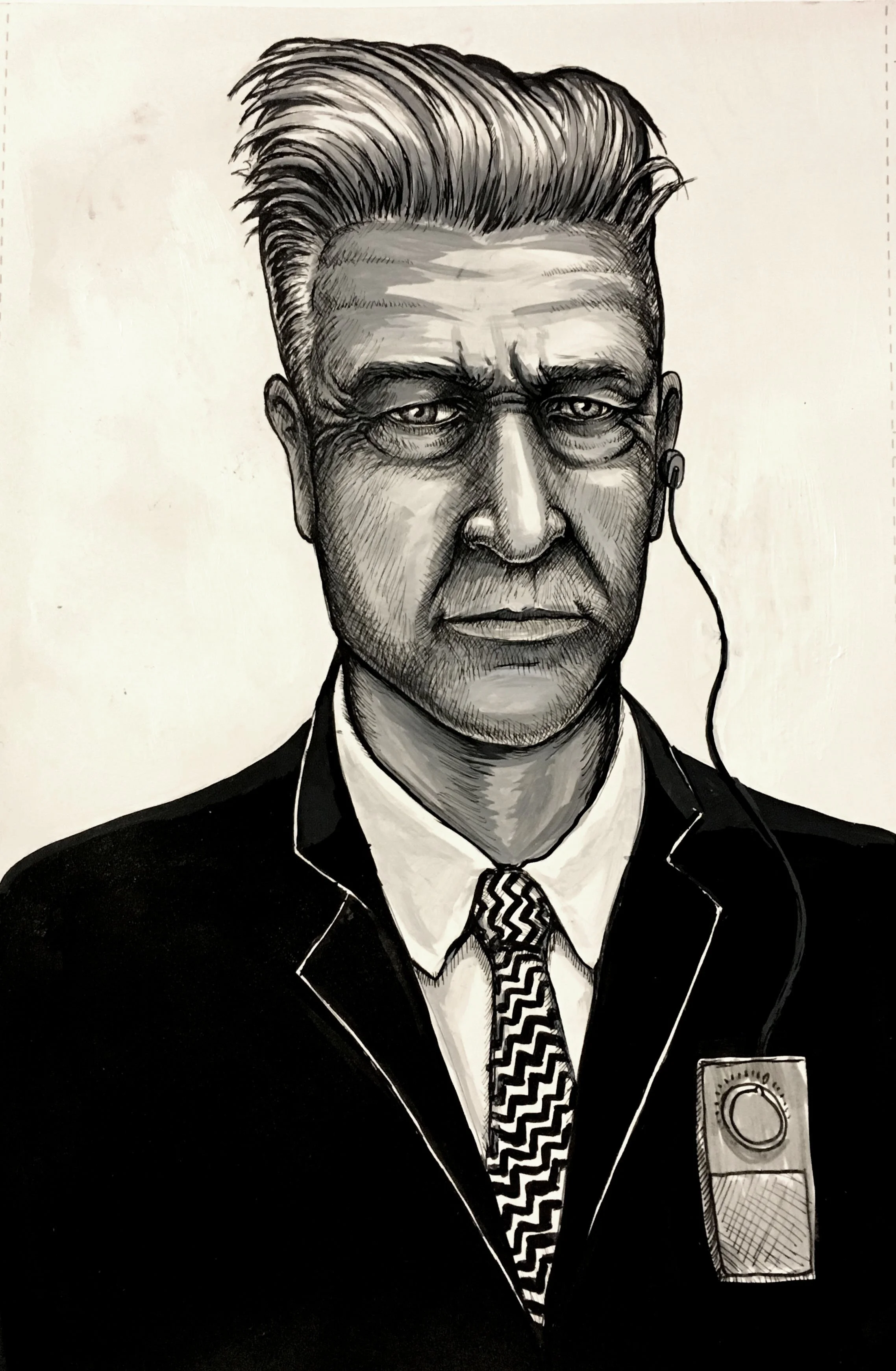 David Lynch - 8.5" x 11" ink on paper