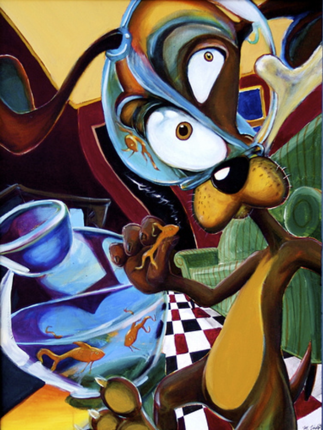 Audible Lobotomy - 20" x 30" acrylic on canvas

