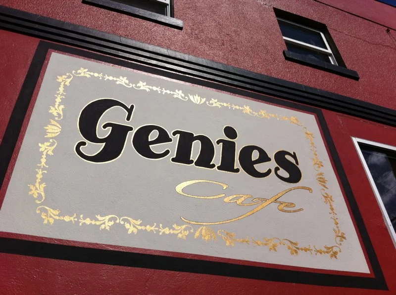 Hand painted exterior signage