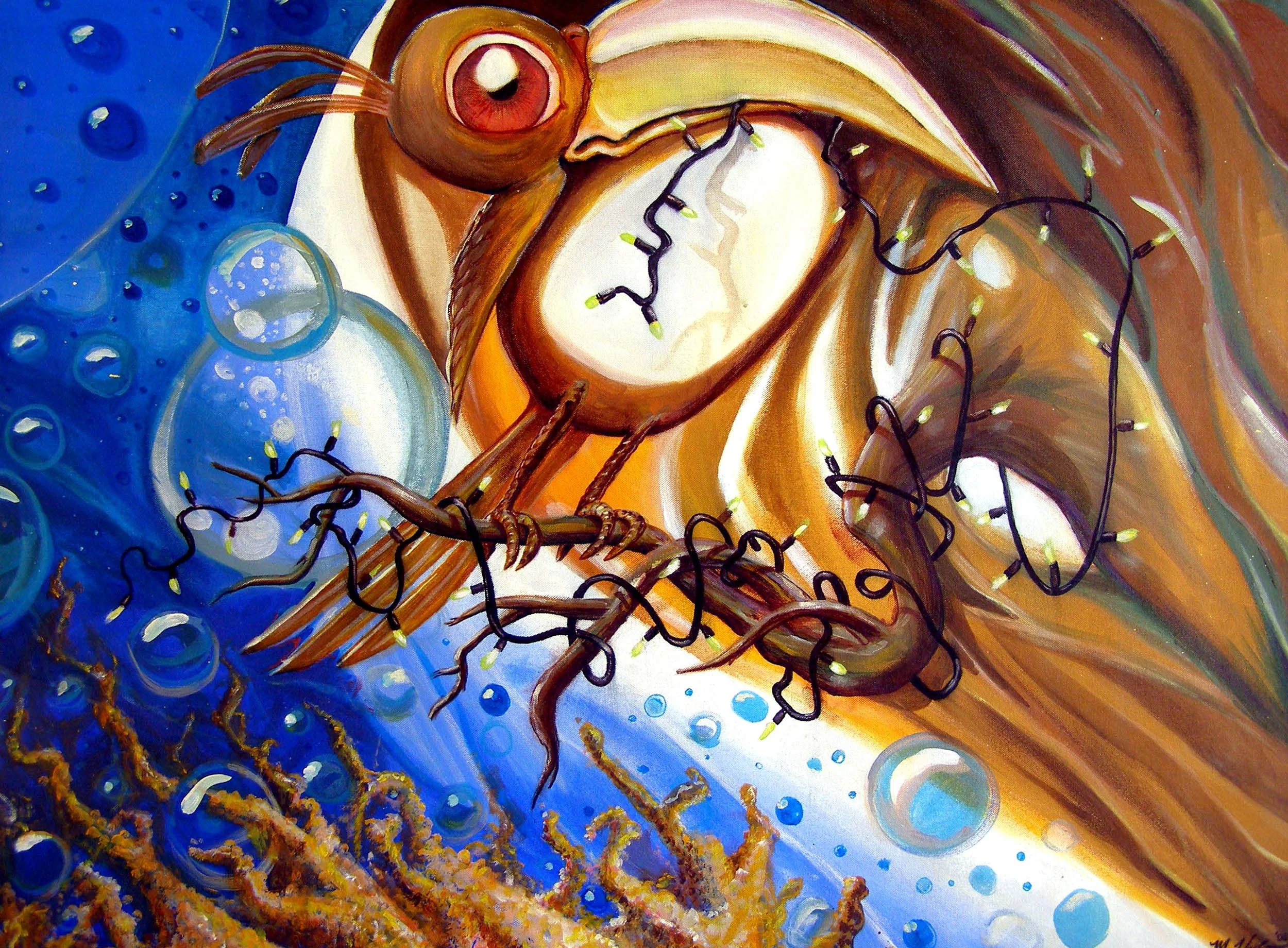 Noun - 20" x 30" acrylic on canvas
