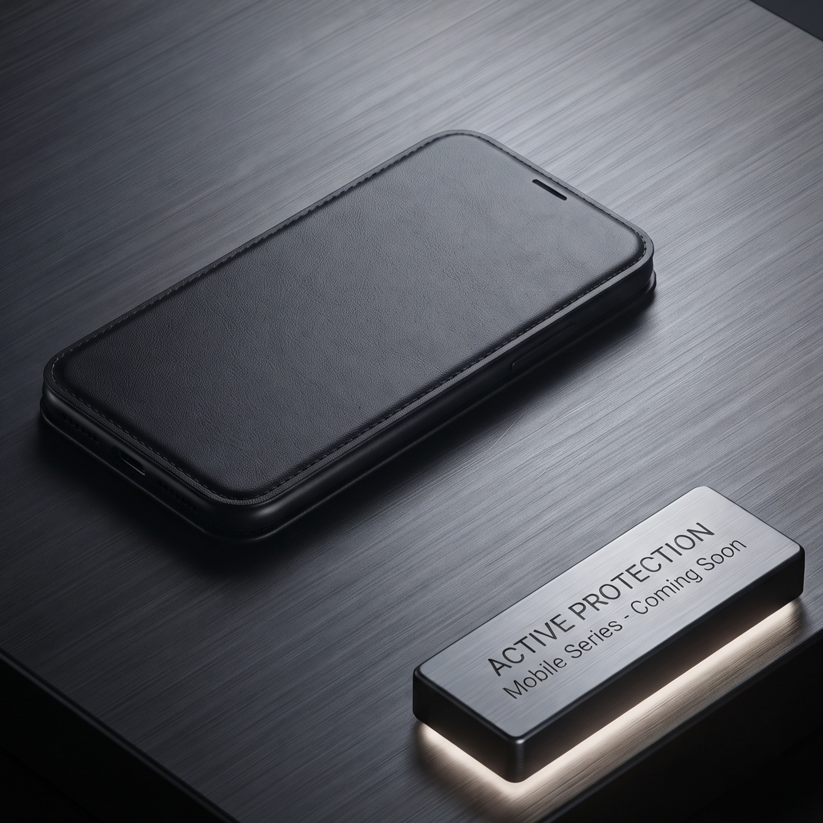 True Shield EMF-blocking leather phone case and active mobile radiation protection series.