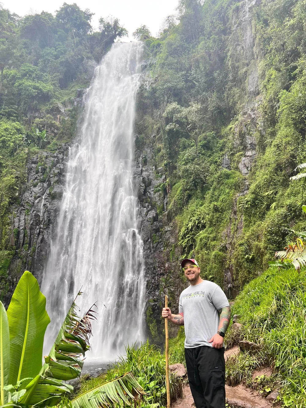 Shawn on a hike on Mt. Kilimanjaro, Arusha, Tanzania, 2023