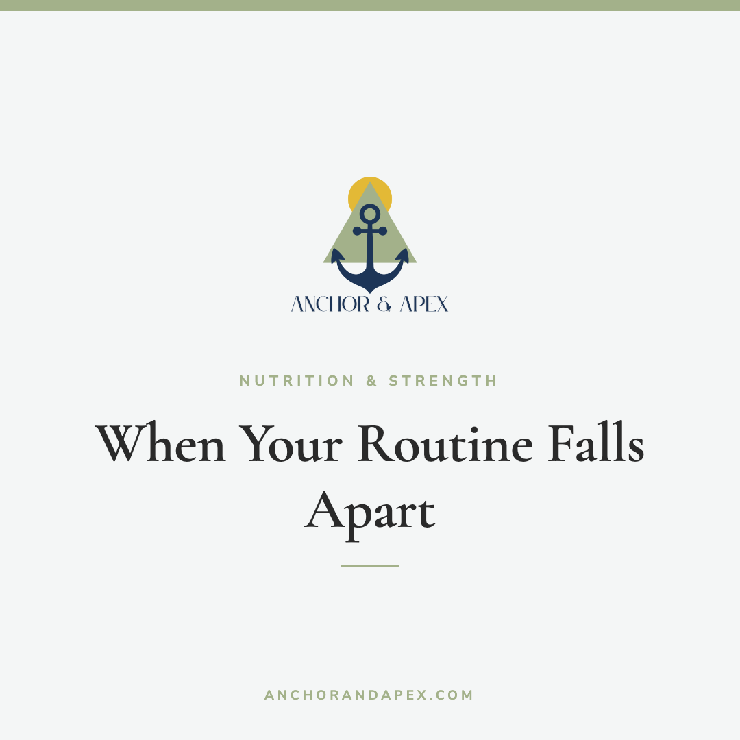When Your Routine Falls Apart: Rebuilding Without Starting From Zero