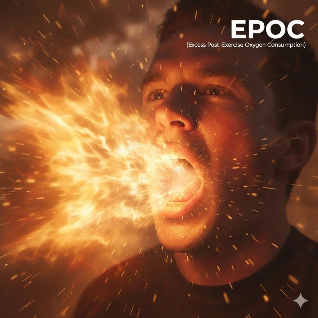 group experienced significantly higher EPOC in the first 60 minutes post-exercise