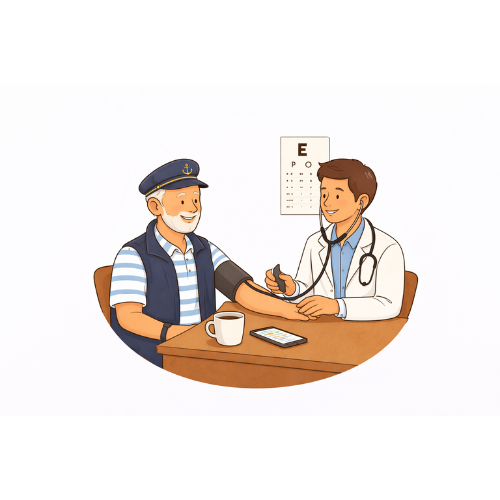 Een arts praat met een patiënt in een consultatiesetting.