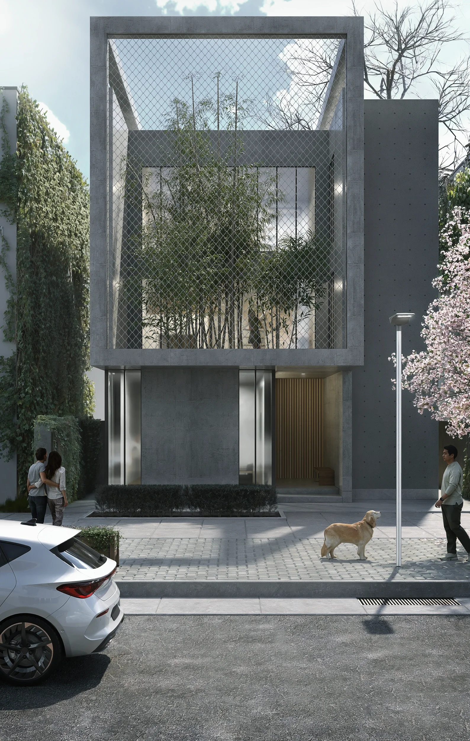 Visualisierung Außenansicht_Reihenhaus_Tag.webp