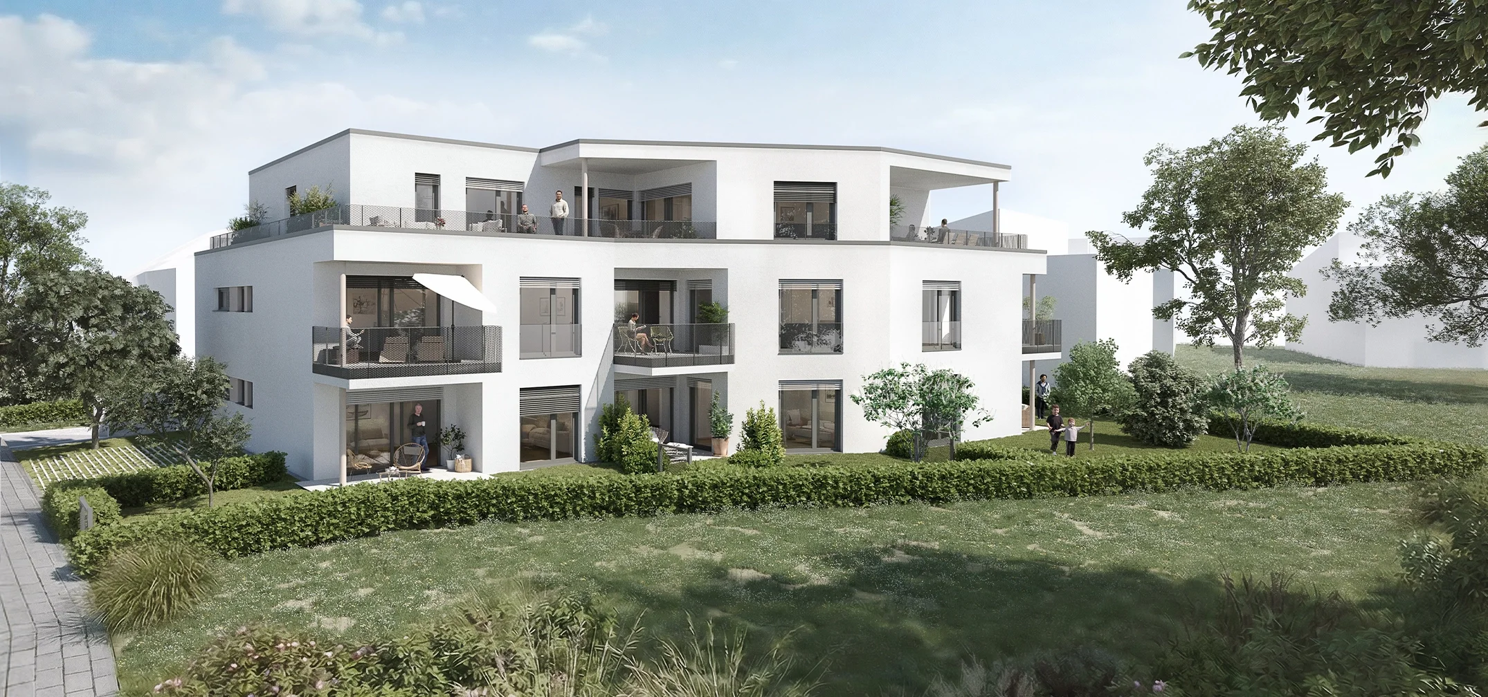 Außenvisualisierung, Blick von Westen