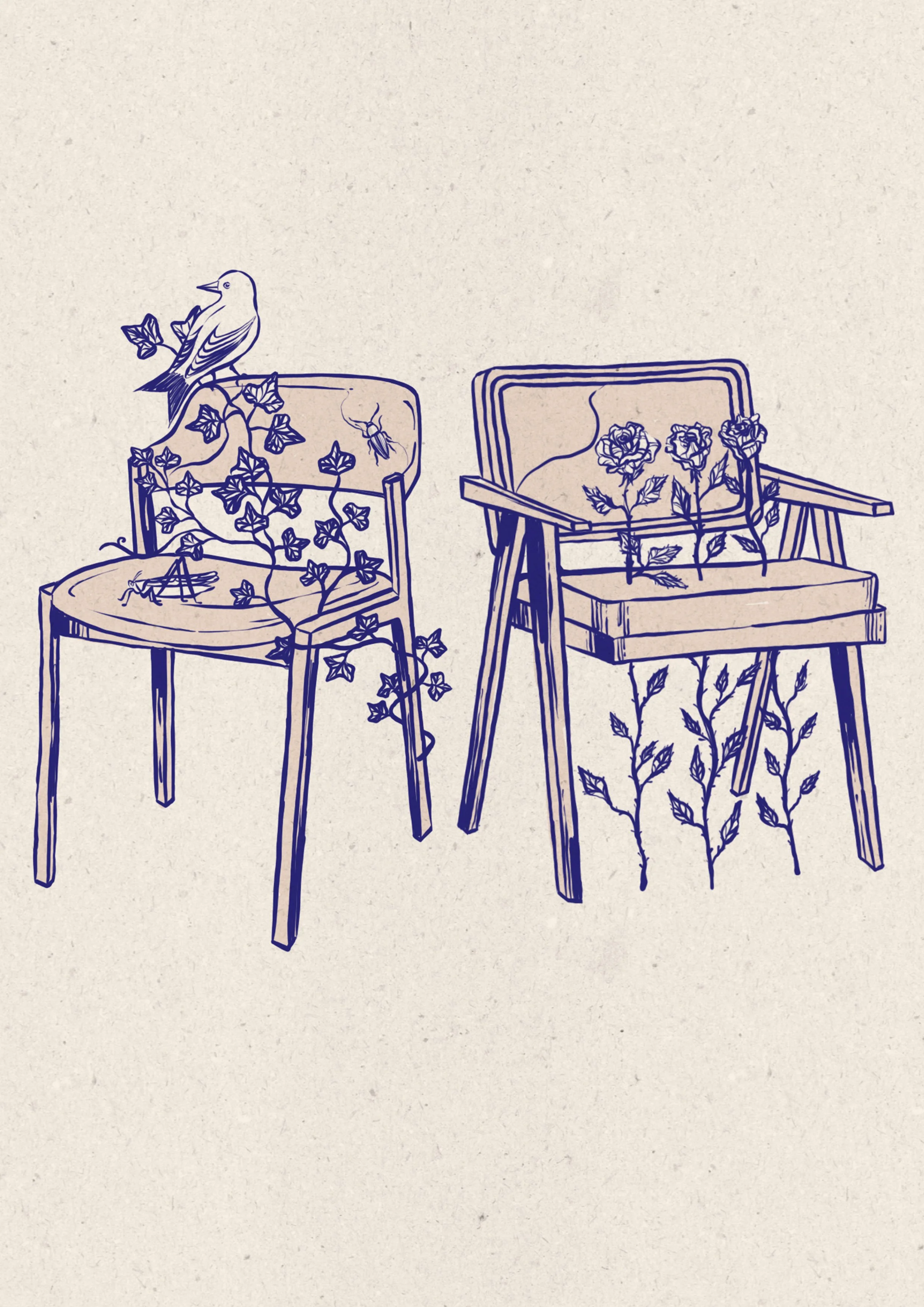 The chairs - print