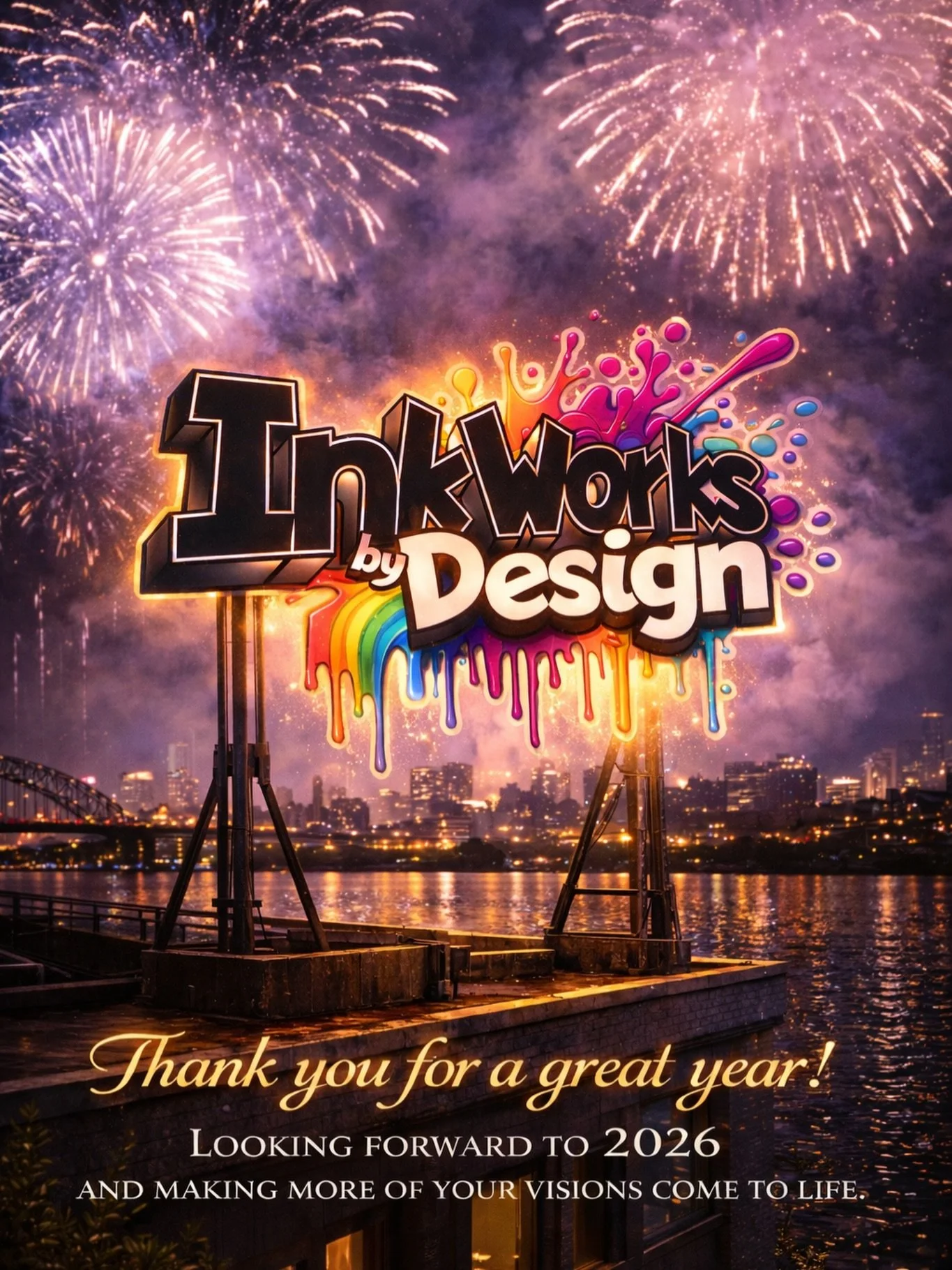 From all of us at InkWorks by Design, thank you for a year filled with support, trust, and real love.
Every custom order, every message, every share, every tag, every referral, you didn&rsquo;t just show love, you helped us grow. We&rsquo;re so thank