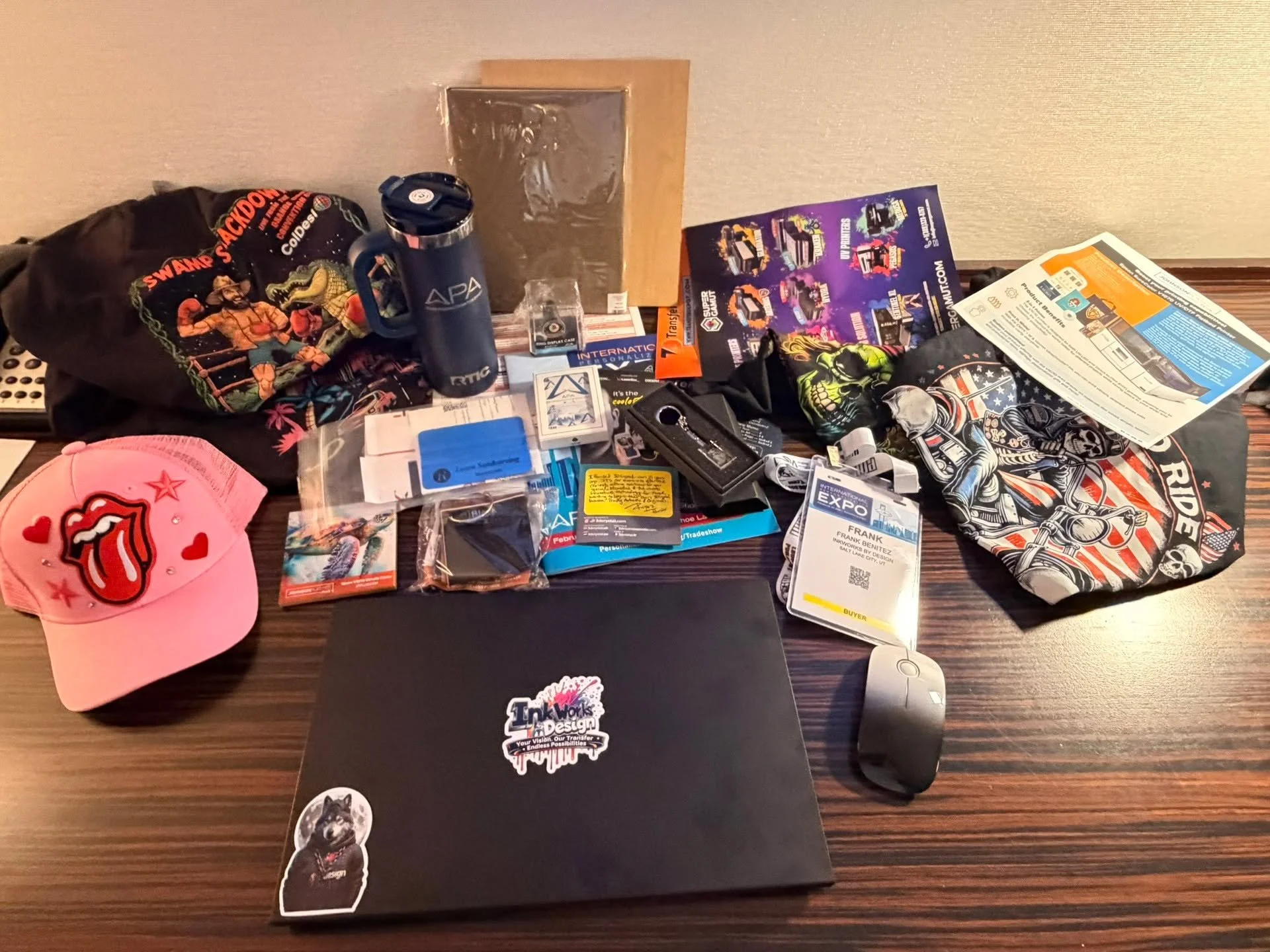 Picked up new contacts, fresh ideas, and tools to help take InkWorks by Design to the next level. This trip is all about sharpening the craft and bringing back even better quality for our customers.

Back at it again today. Let&rsquo;s go.

Your visi