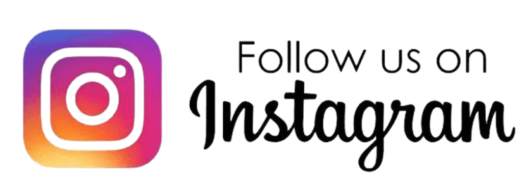Instagram logo with 'Follow us on Instagram' text.
