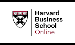 Harvard Business School Online logo with shield emblem representing certification of Business Analytics, Economics for Managers and Financial Accounting programme successfully completed by Nikita Sudhir Vajani.