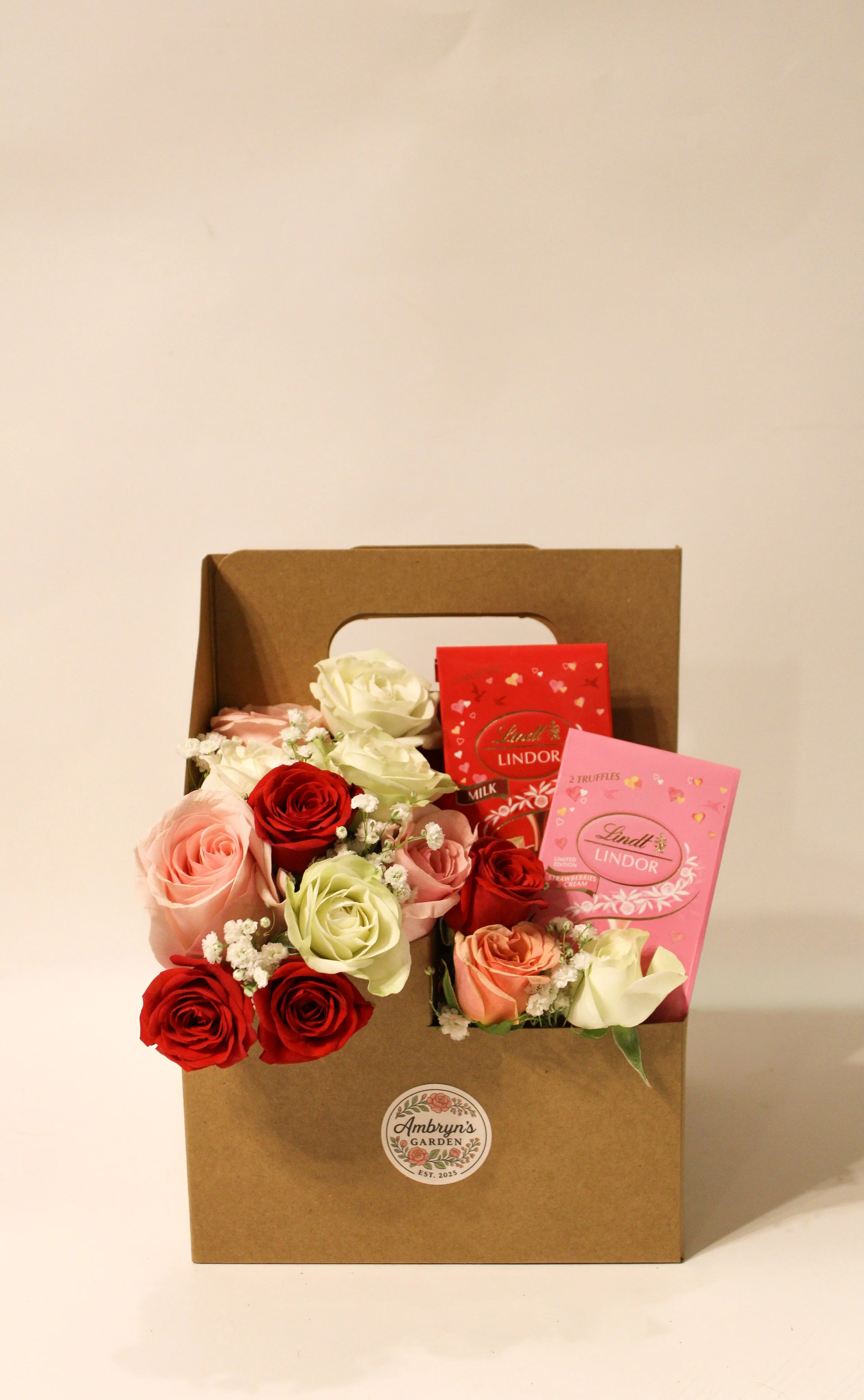 Valentine Floral Coffee Carrier