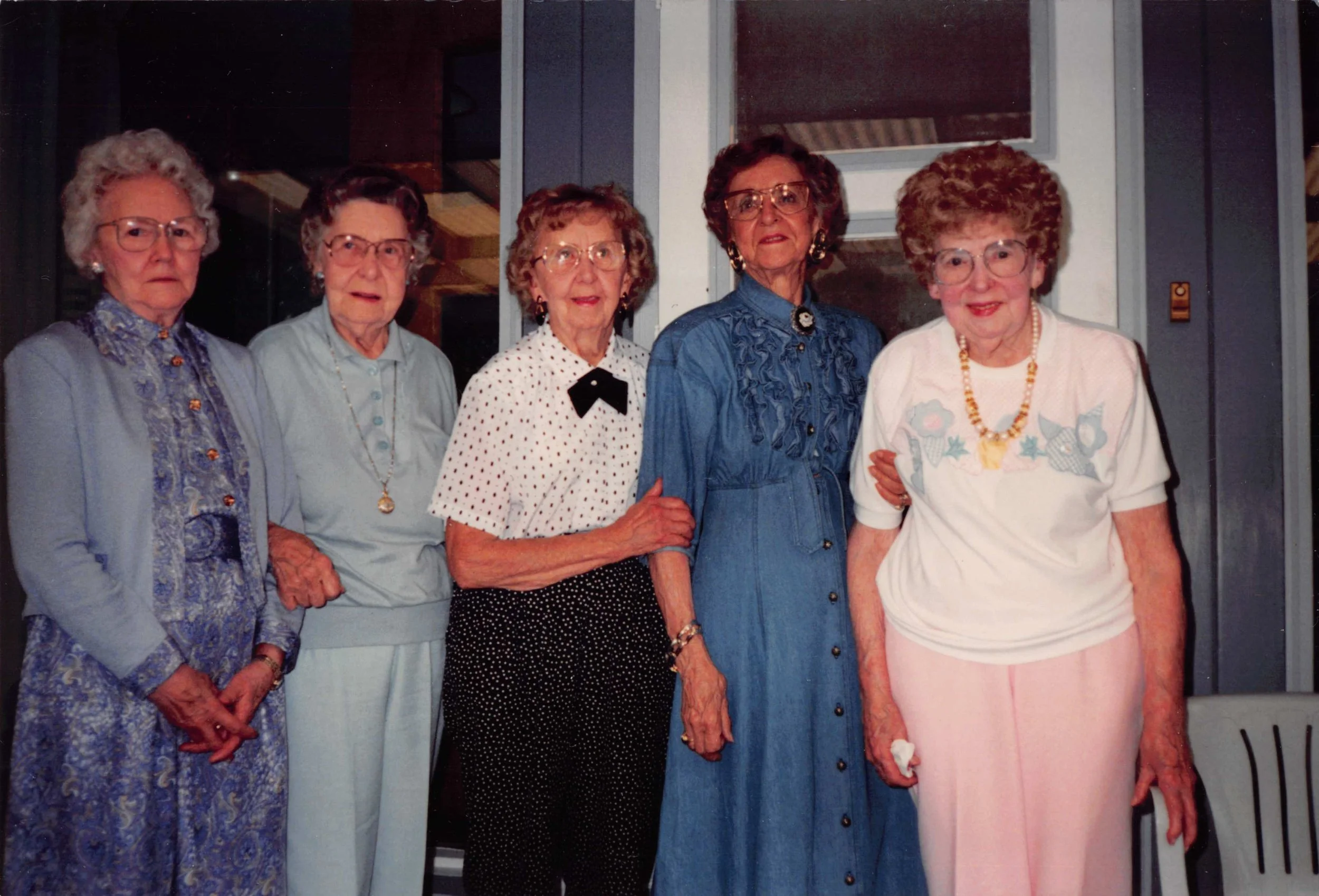 1990s - Christine Hall, Mae Meier, Rose Bolstad, Pauline Page, Emma Johnson.