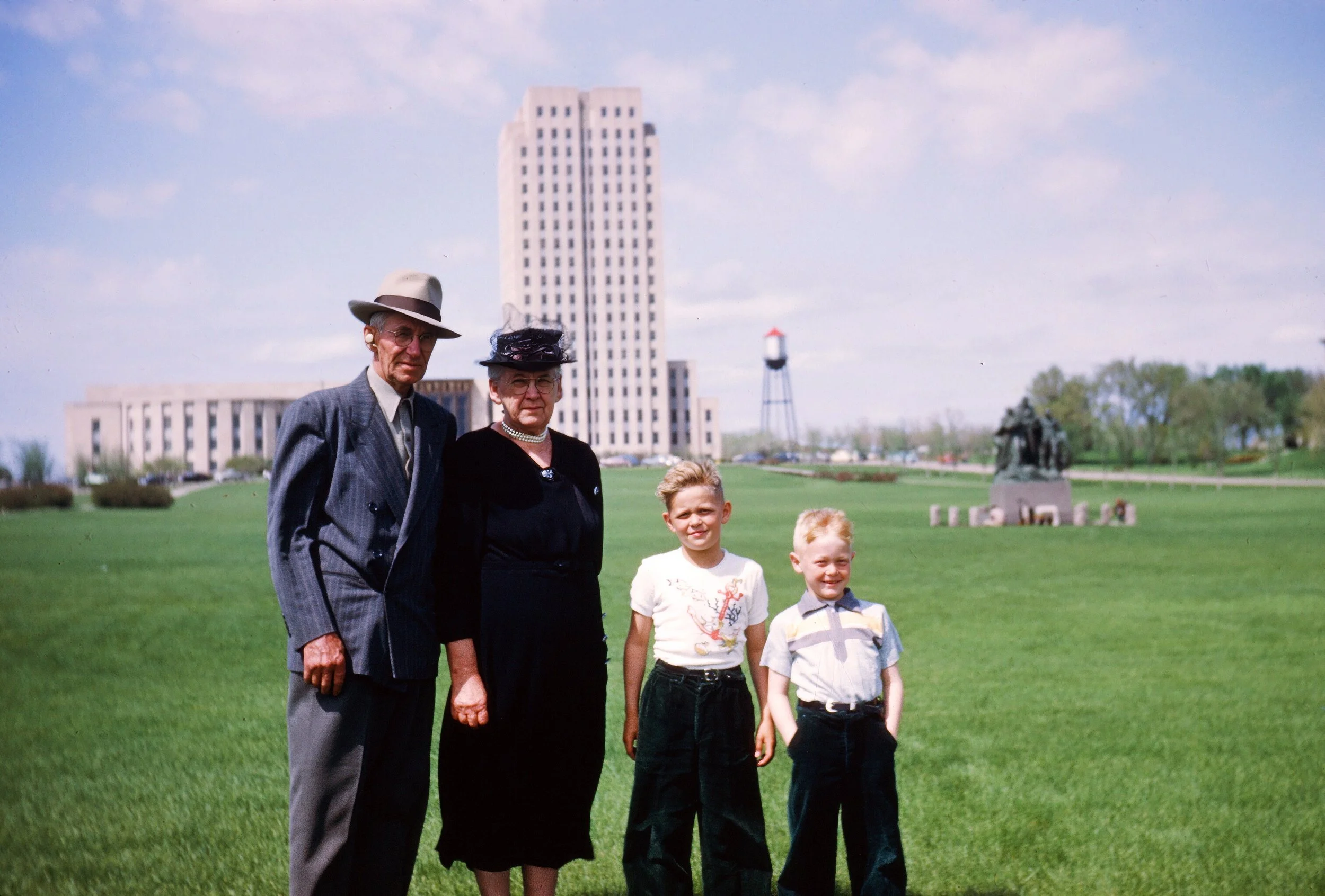1950s - J.G. & Hosa Hall, Monty, & Orin Bolstad.