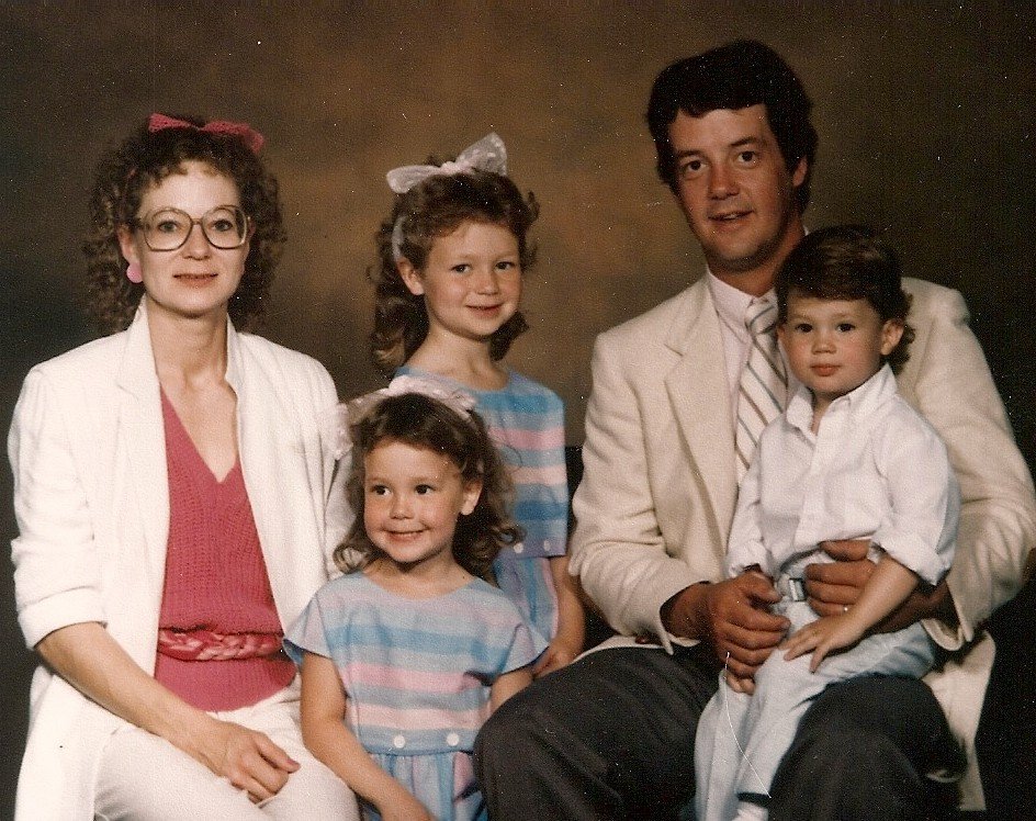 1980s - Laurie, Jessica, Kate, Bob, & Chris Larson.