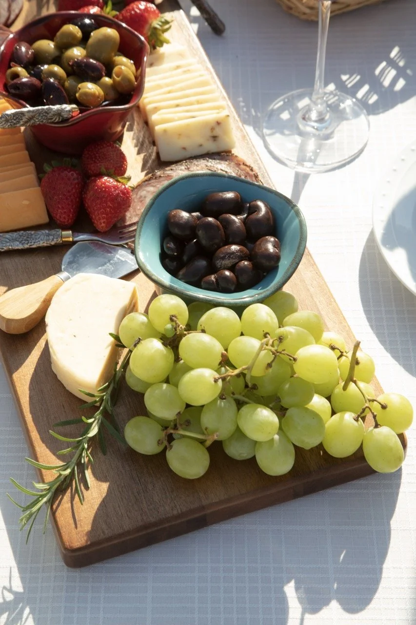 2025 - Cookbook photo shoot (John Borge Studios) - our table set up at John & Kathie Johnson's farm.