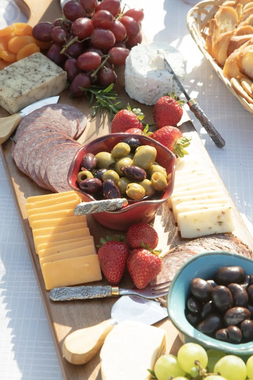 2025 - Cookbook photo shoot (John Borge Studios) - our table set up at John & Kathie Johnson's farm.