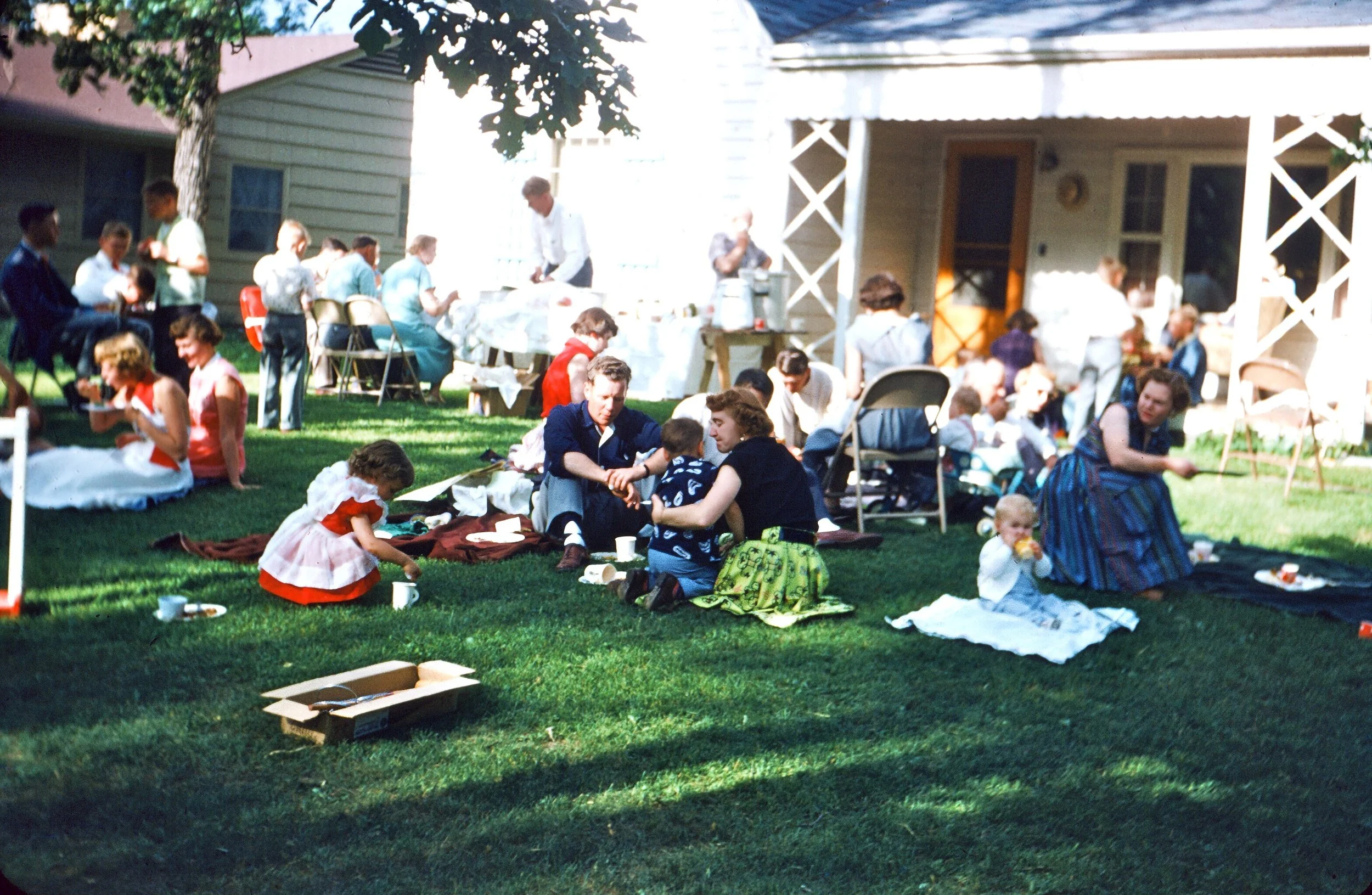 1963 - Hall family picnic in Cavalier, ND