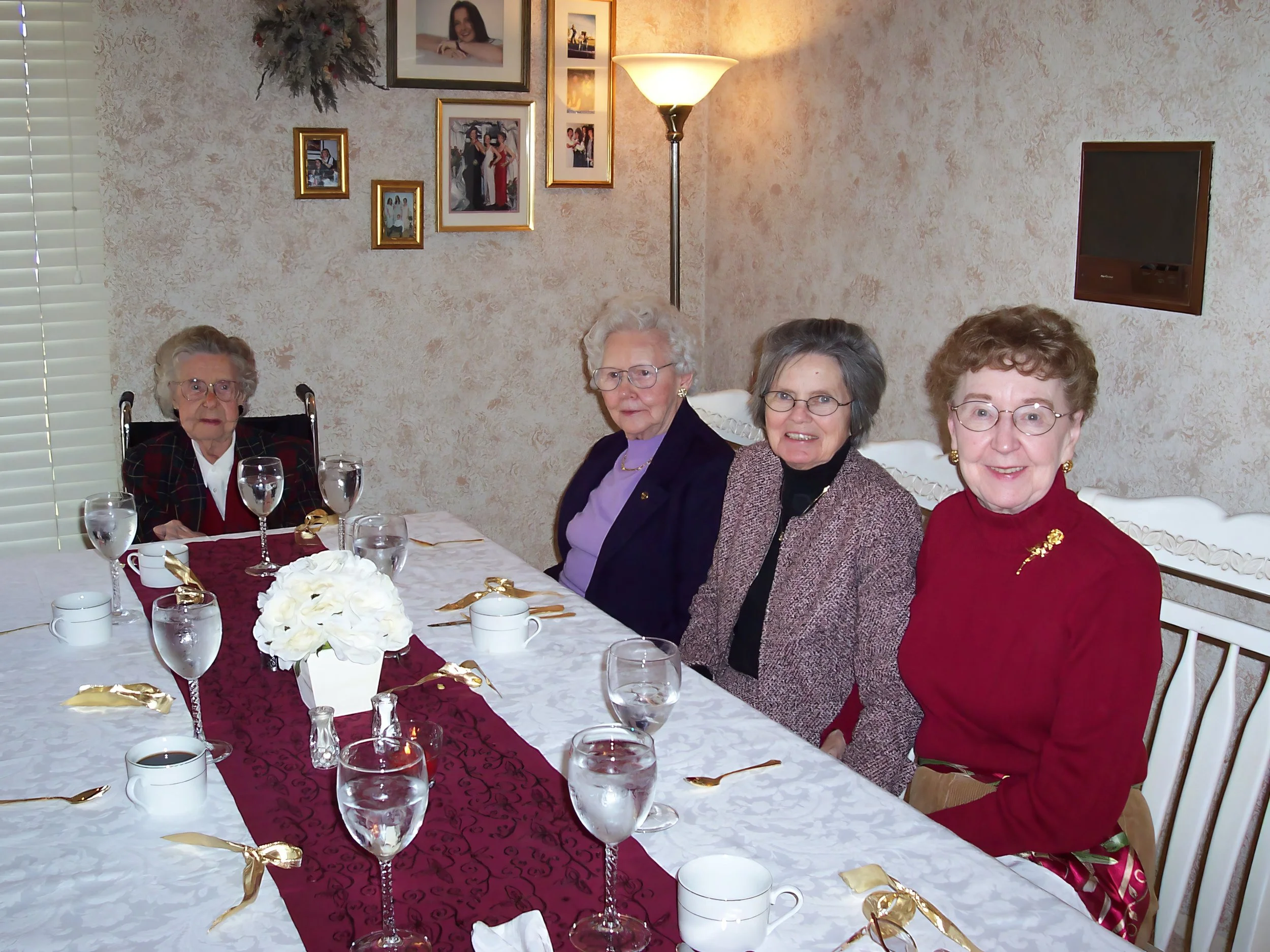 2004 - Mae Meier, Christine Hall, Wanda (Samson) Hall, Lillian Helgason.