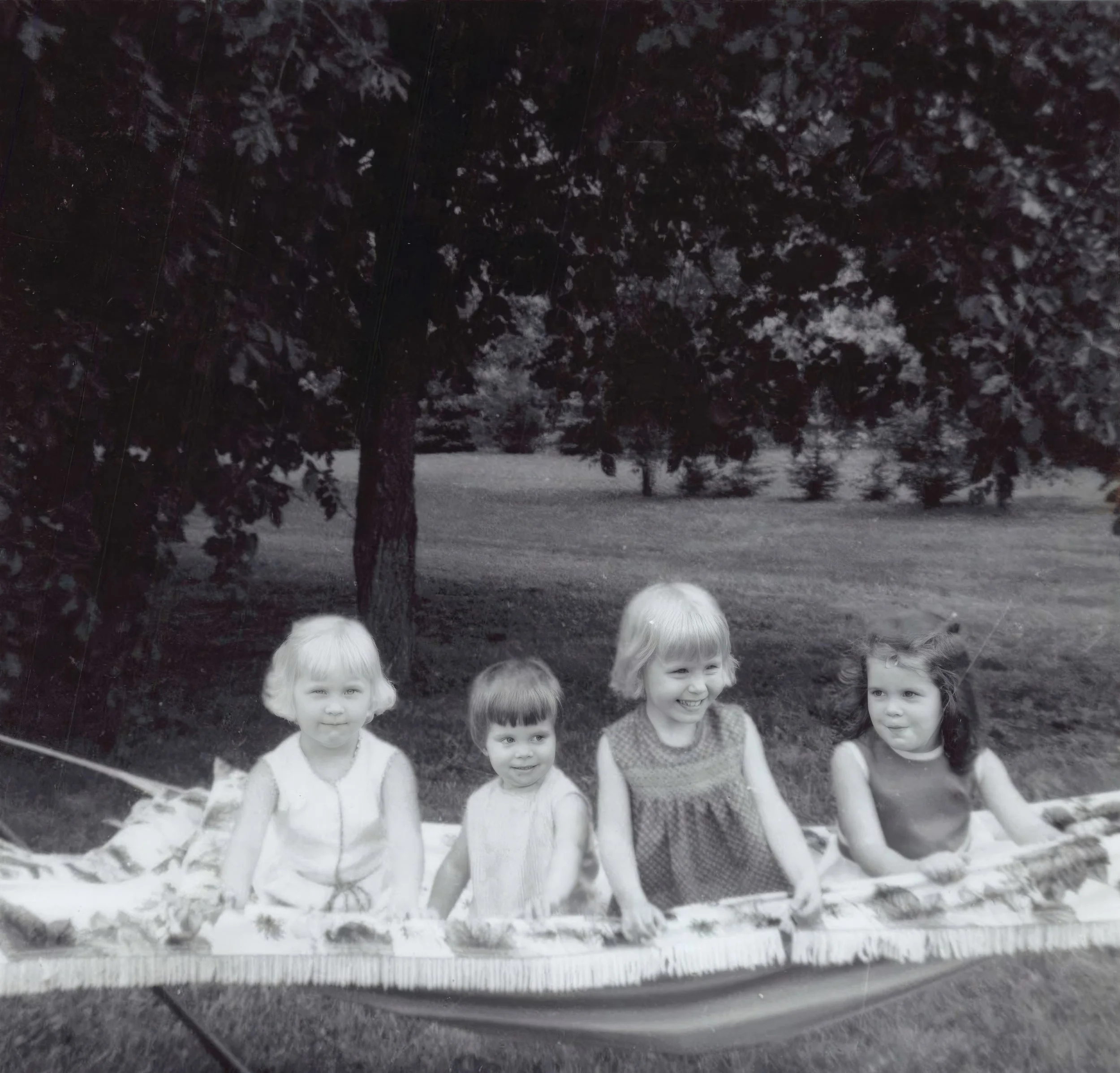1966 - Joann Hall, Kamille Hammer, Rondee Boe, Connie Hall.