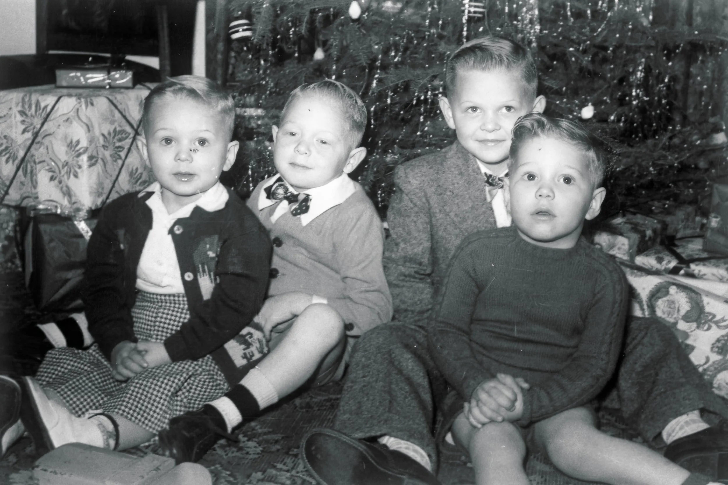 1950 - Nick Hall, Orin & Monty Bolstad, Stuart Helgason.