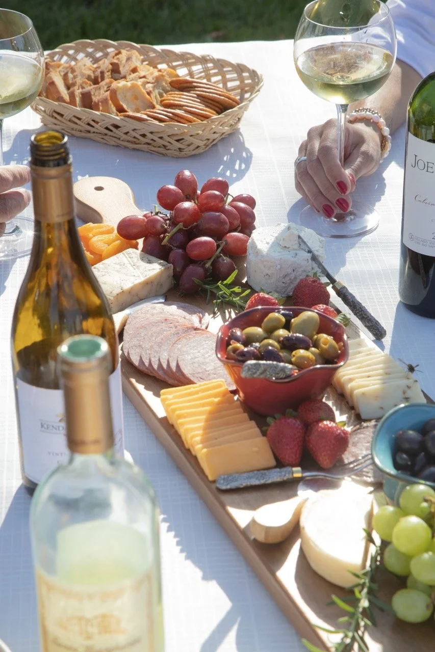 2025 - Cookbook photo shoot (John Borge Studios) - our table set up at John & Kathie Johnson's farm.