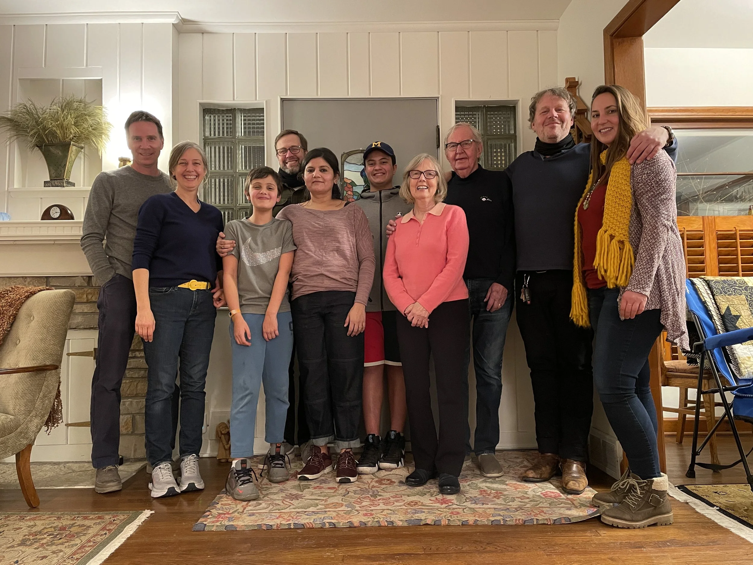 2021 - Nick Tomaro & Blyth Meier; Max, Brook, Sweta, & Ari Meier; DelRae & Marvin Meier; Bard & Natalie Meier.