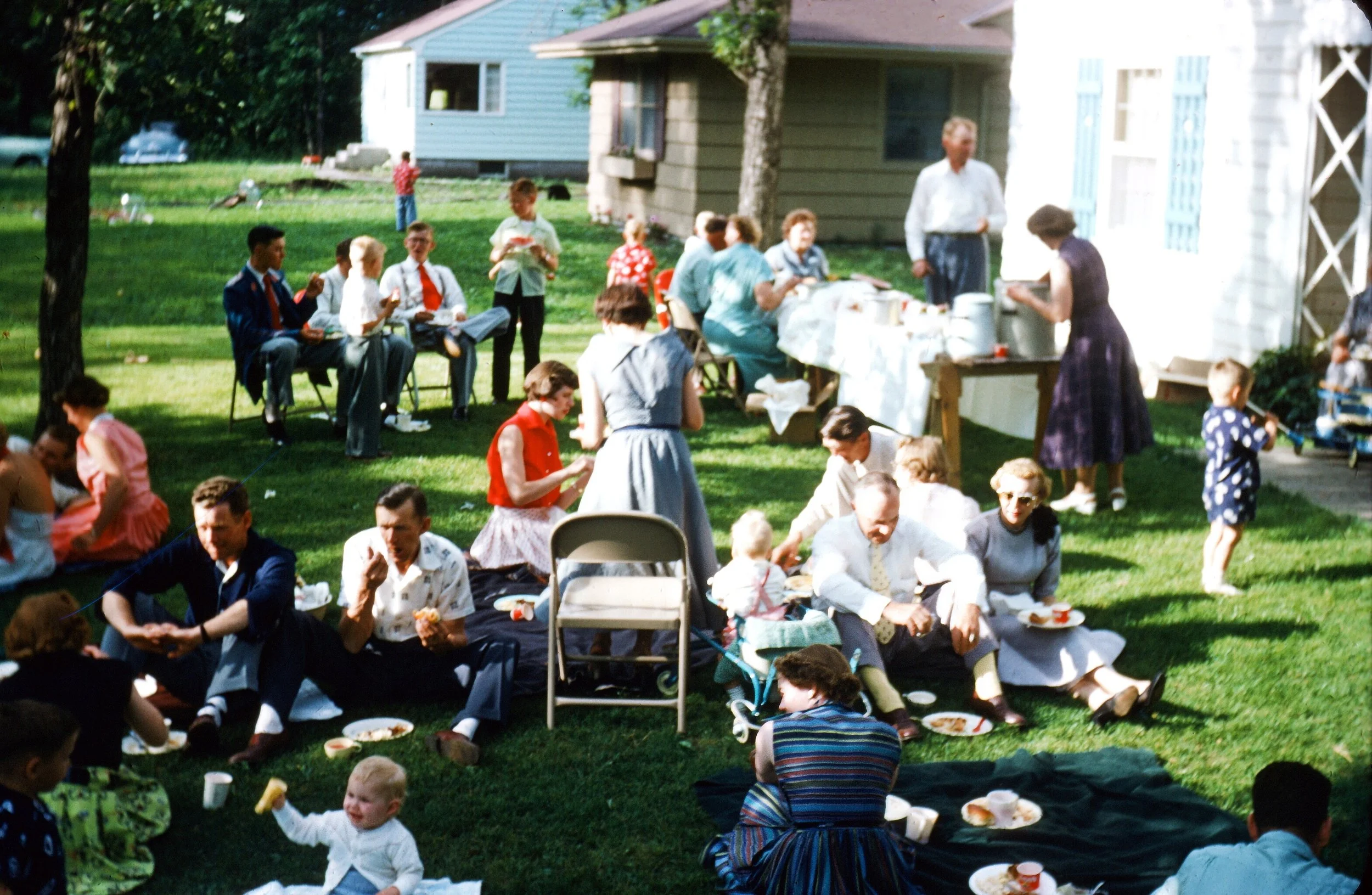 1963 - Hall family picnic in Cavalier, ND.