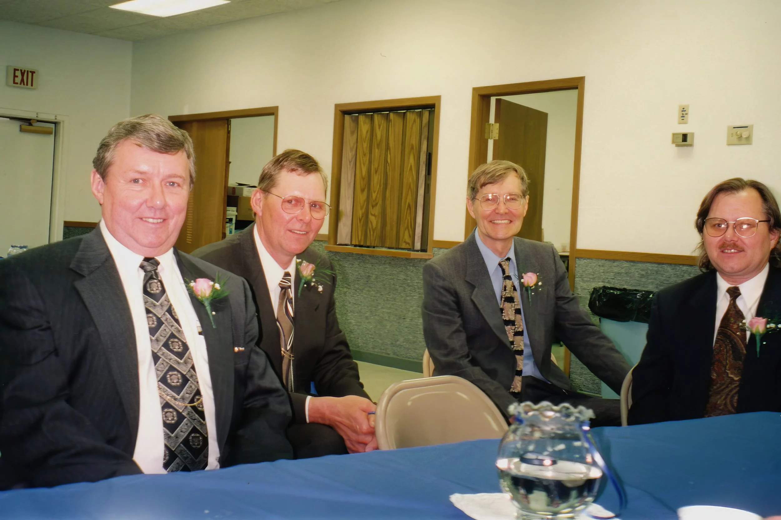 1999 - Christine Hall's 40th birthday - Brothers - Alfred, Warren, Walter, & Jay Hall.