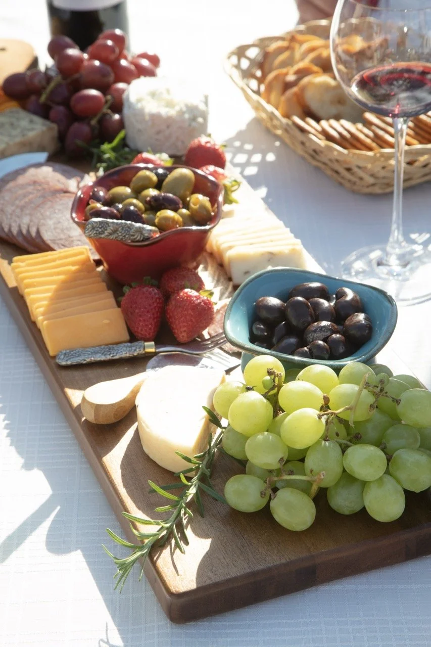 2025 - Cookbook photo shoot (John Borge Studios) - our table set up at John & Kathie Johnson's farm.