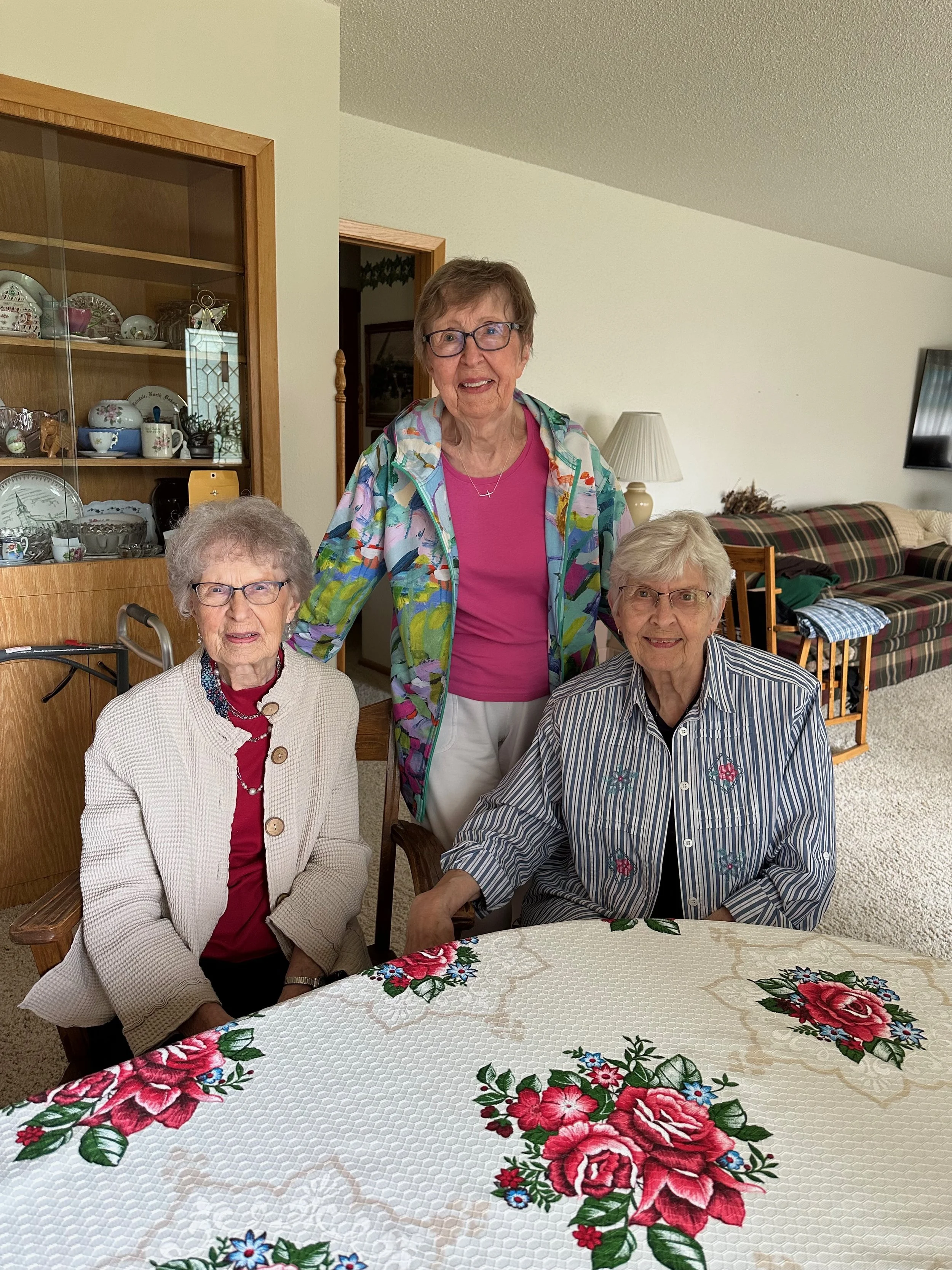 2025 - Dodie Boe, Marily Hegre, Gladys Hammer.