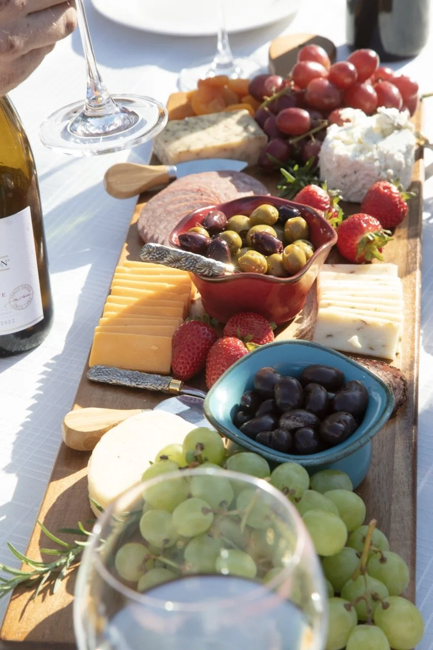 2025 - Cookbook photo shoot (John Borge Studios) - our table set up at John & Kathie Johnson's farm.