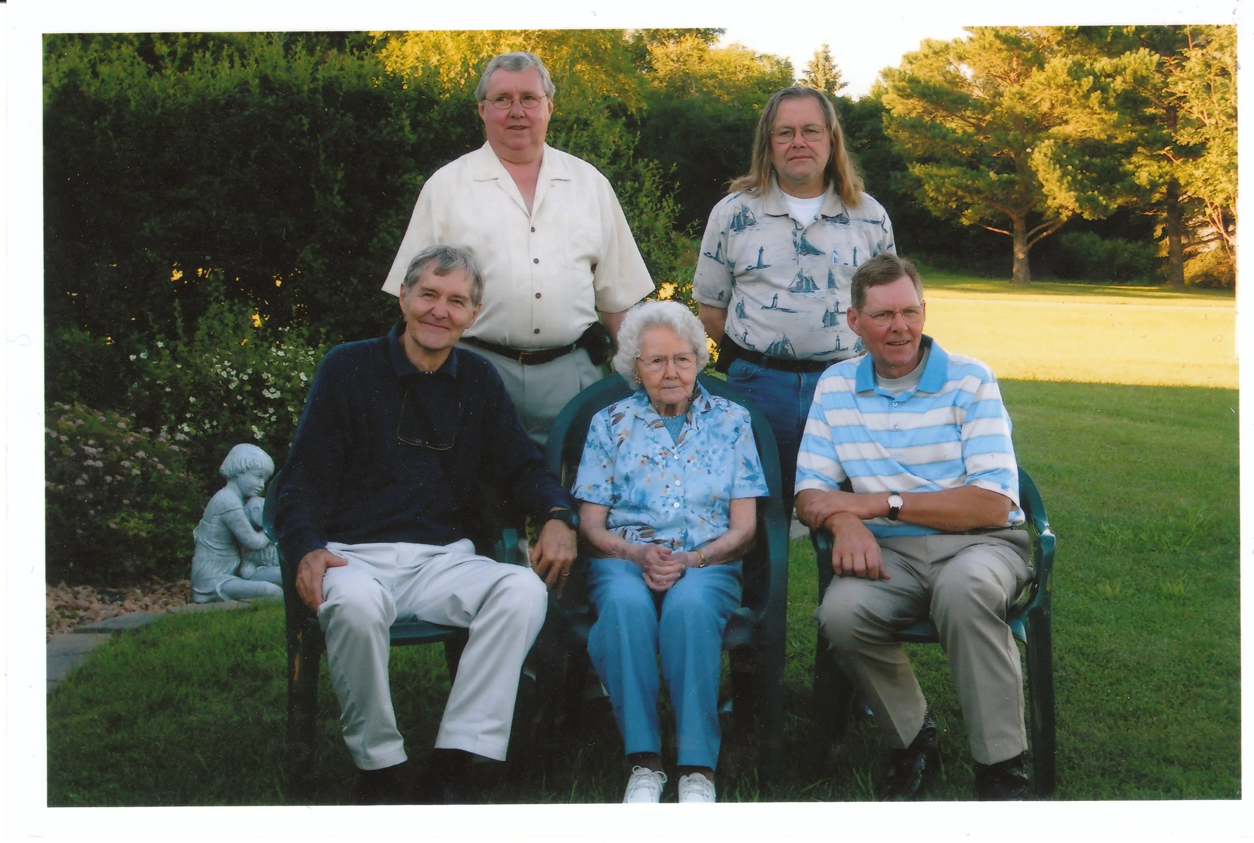 2008 - Front: Walter, Christine, & Warren Hall. Back: Alfred & Jay Hall.