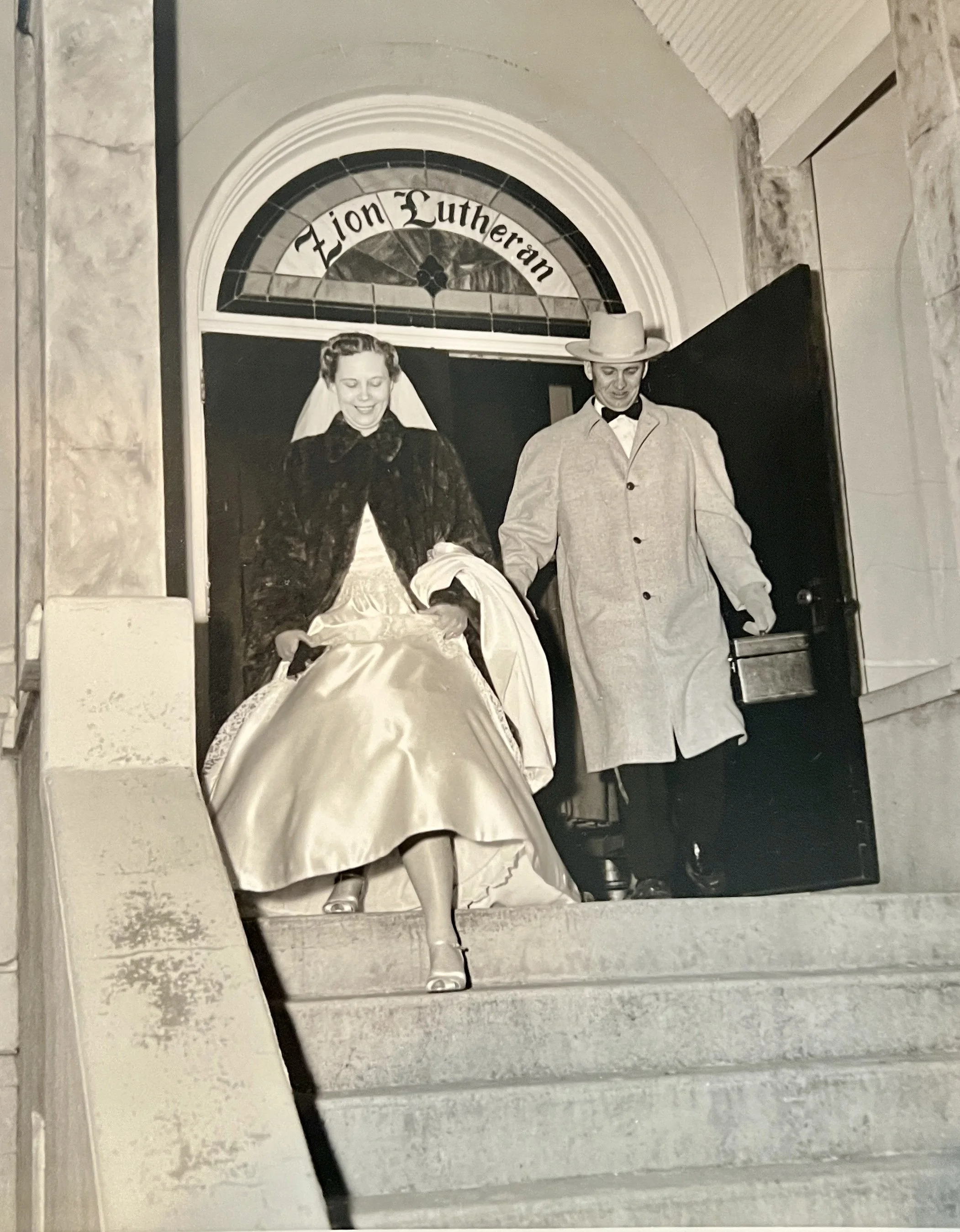 1955 - Bernice & Bill Hall's wedding.