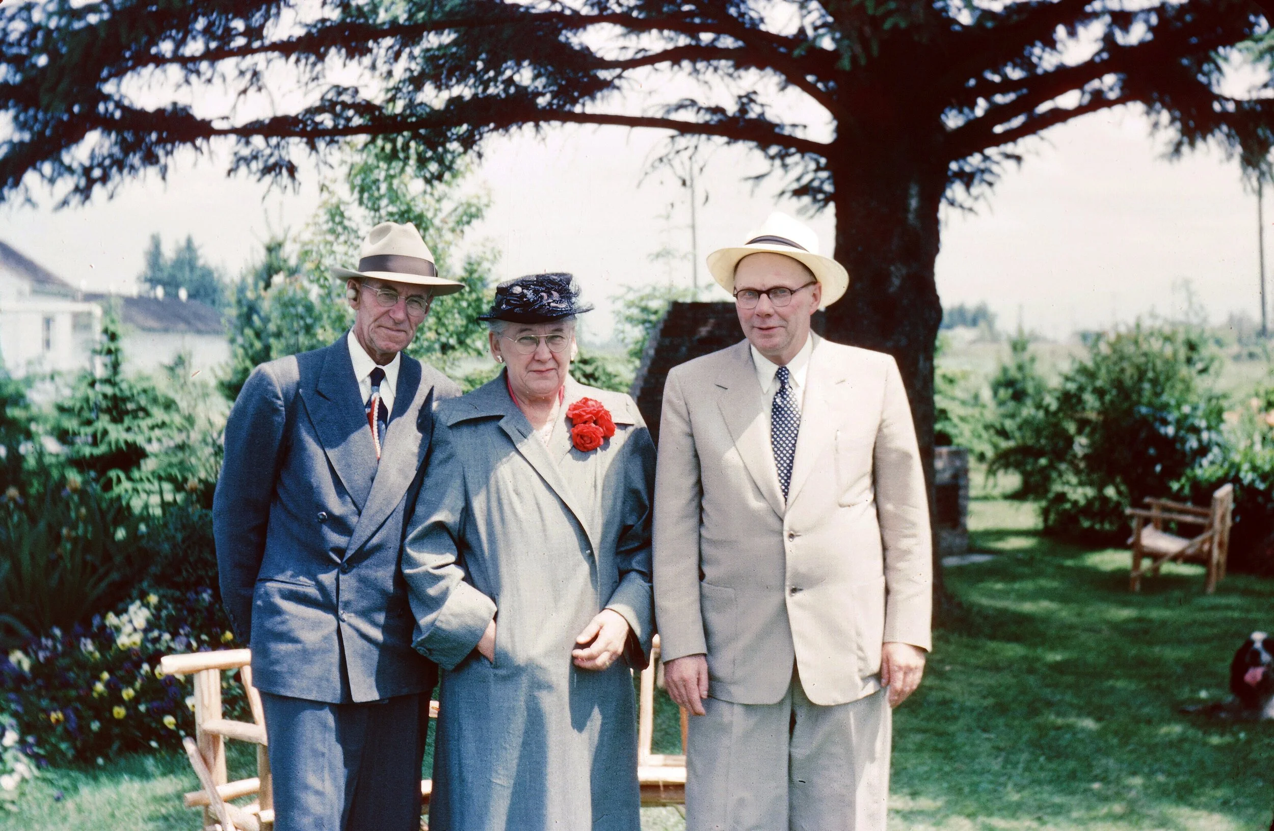 1951 - In Lynden, WA - J.G. & Hosa Hall, Helgi Laxdal.