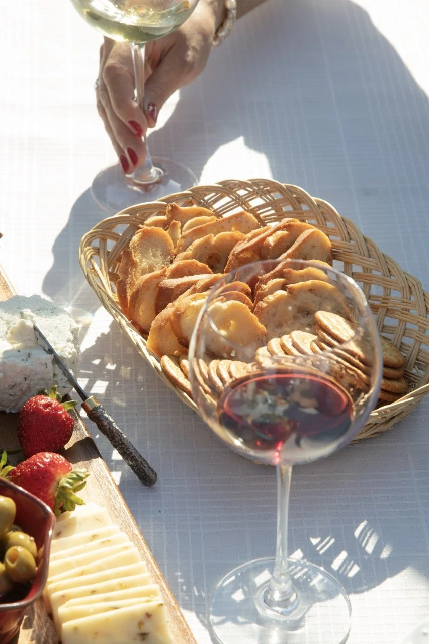 2025 - Cookbook photo shoot (John Borge Studios) - our table set up at John & Kathie Johnson's farm.