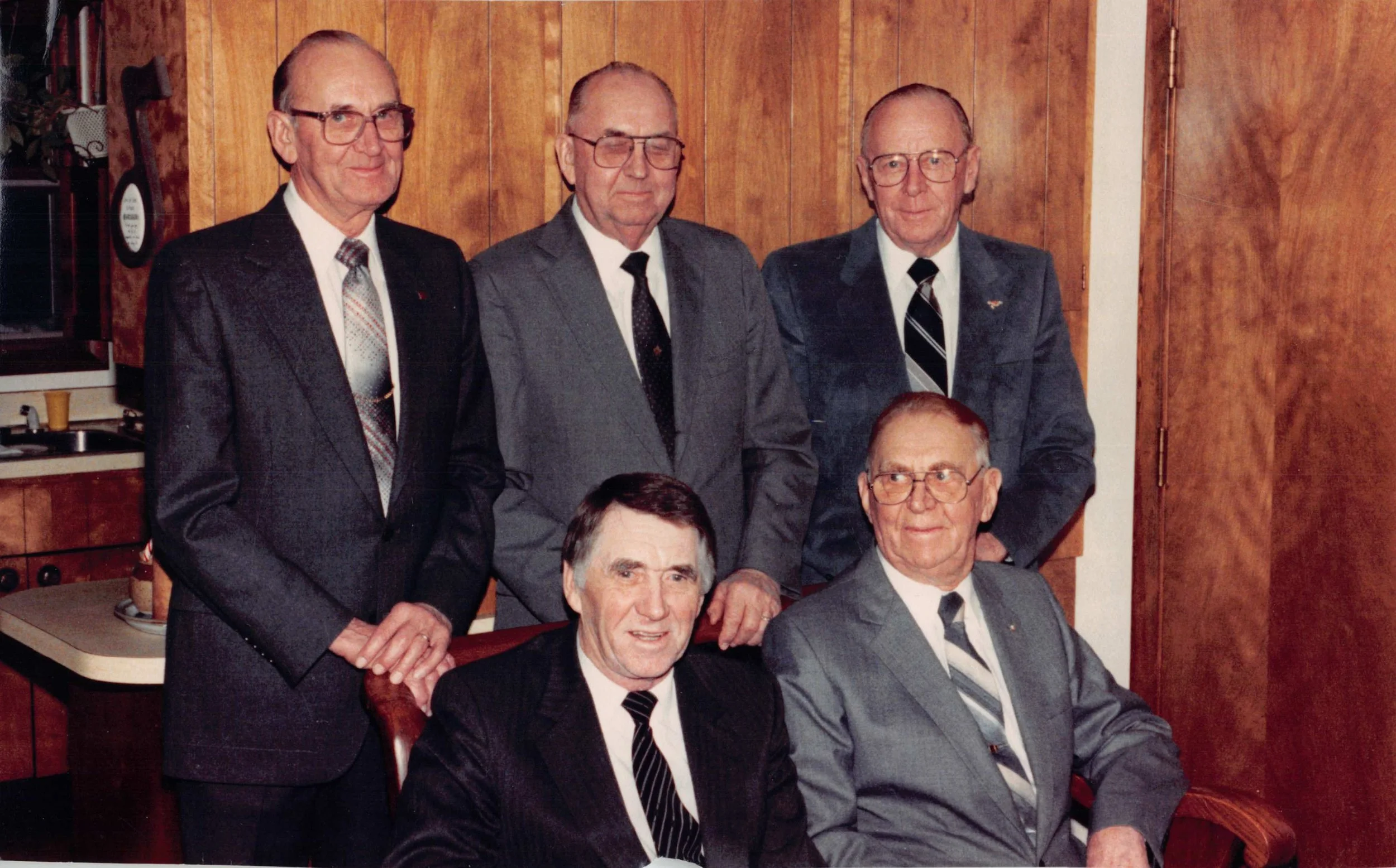 1988 - Brothers - Front: John & Joe Hall; Back: Bjorn, Bill, & Edward Hall.