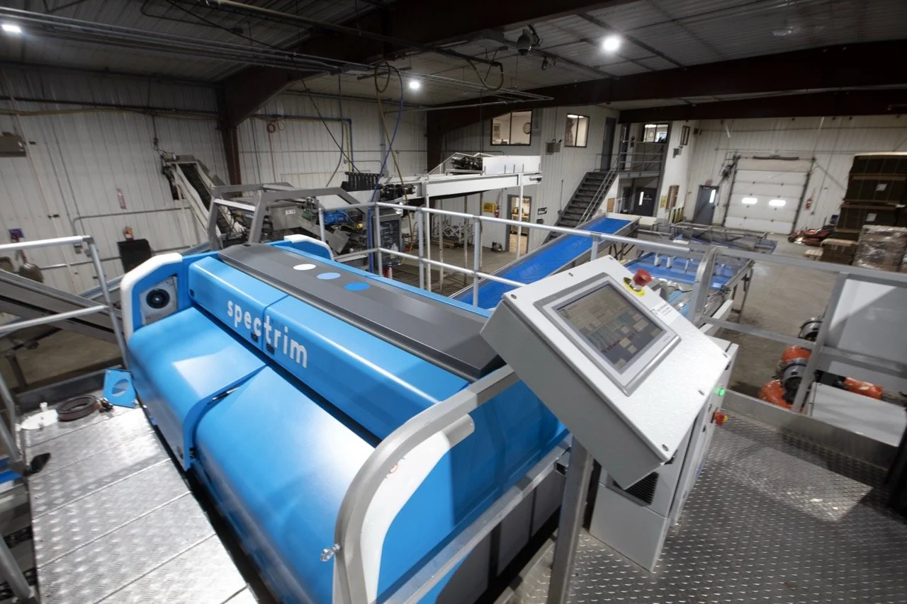2025 - Cookbook photo shoot (John Borge Studios) - automated grading line for potatoes.