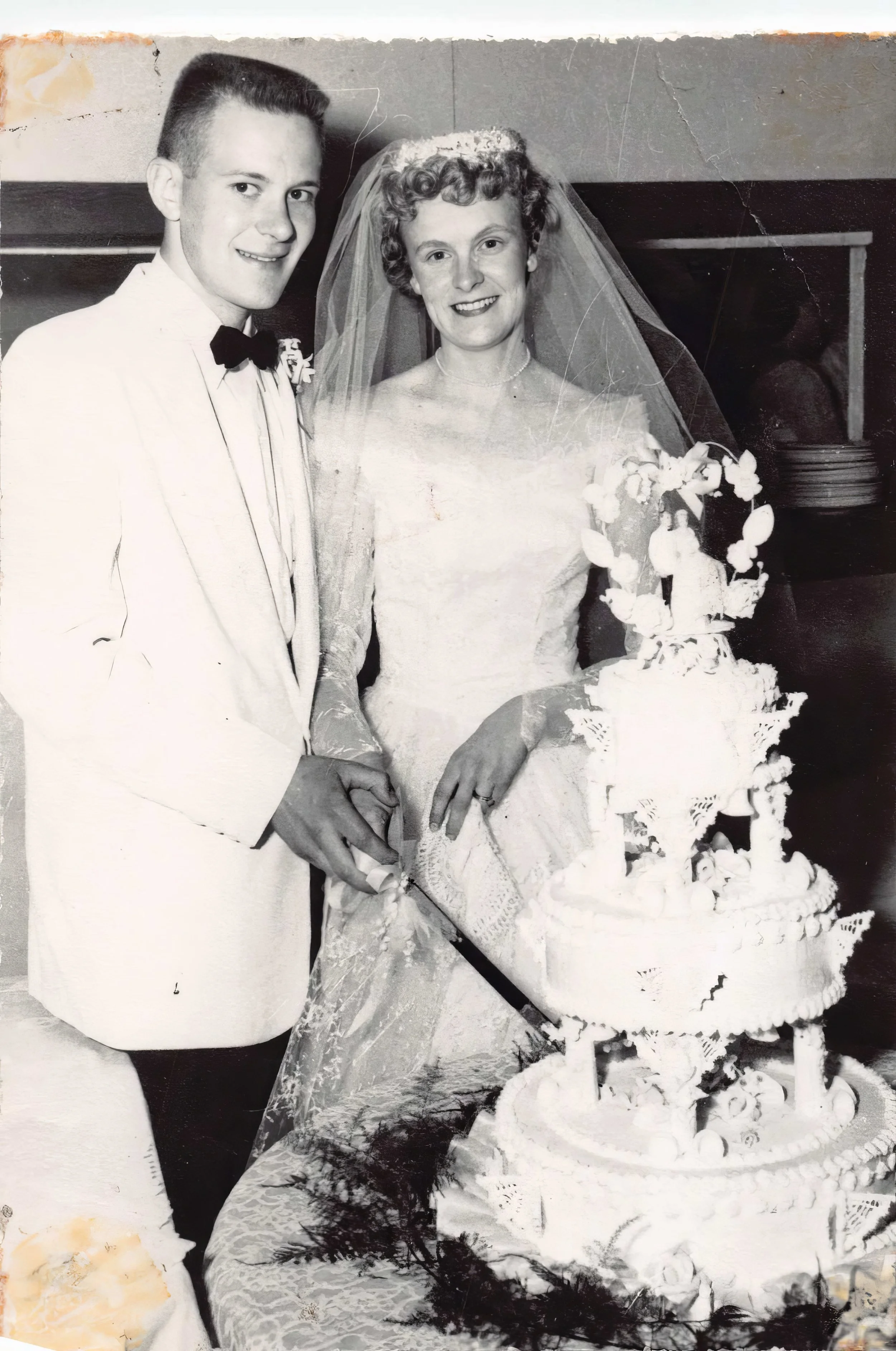 1957 - Harley & JoeAnn Geiger wedding.
