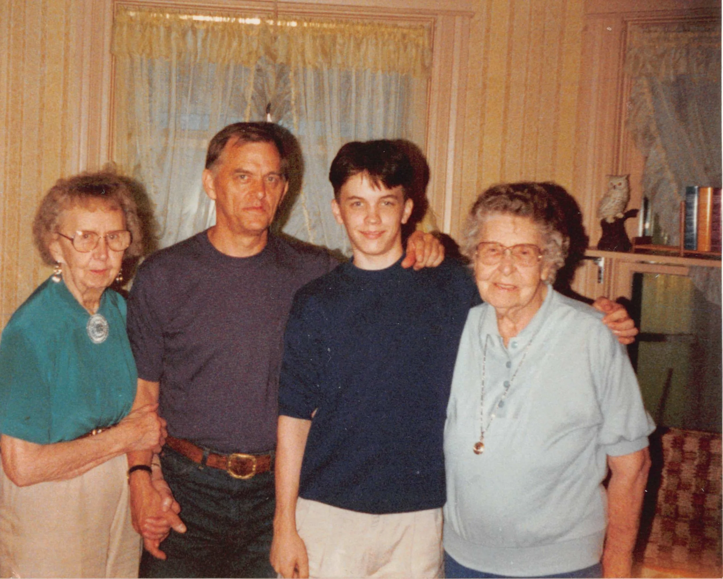 1990s - Rose, Monty, & Joel Bolstad; Mae Meier.
