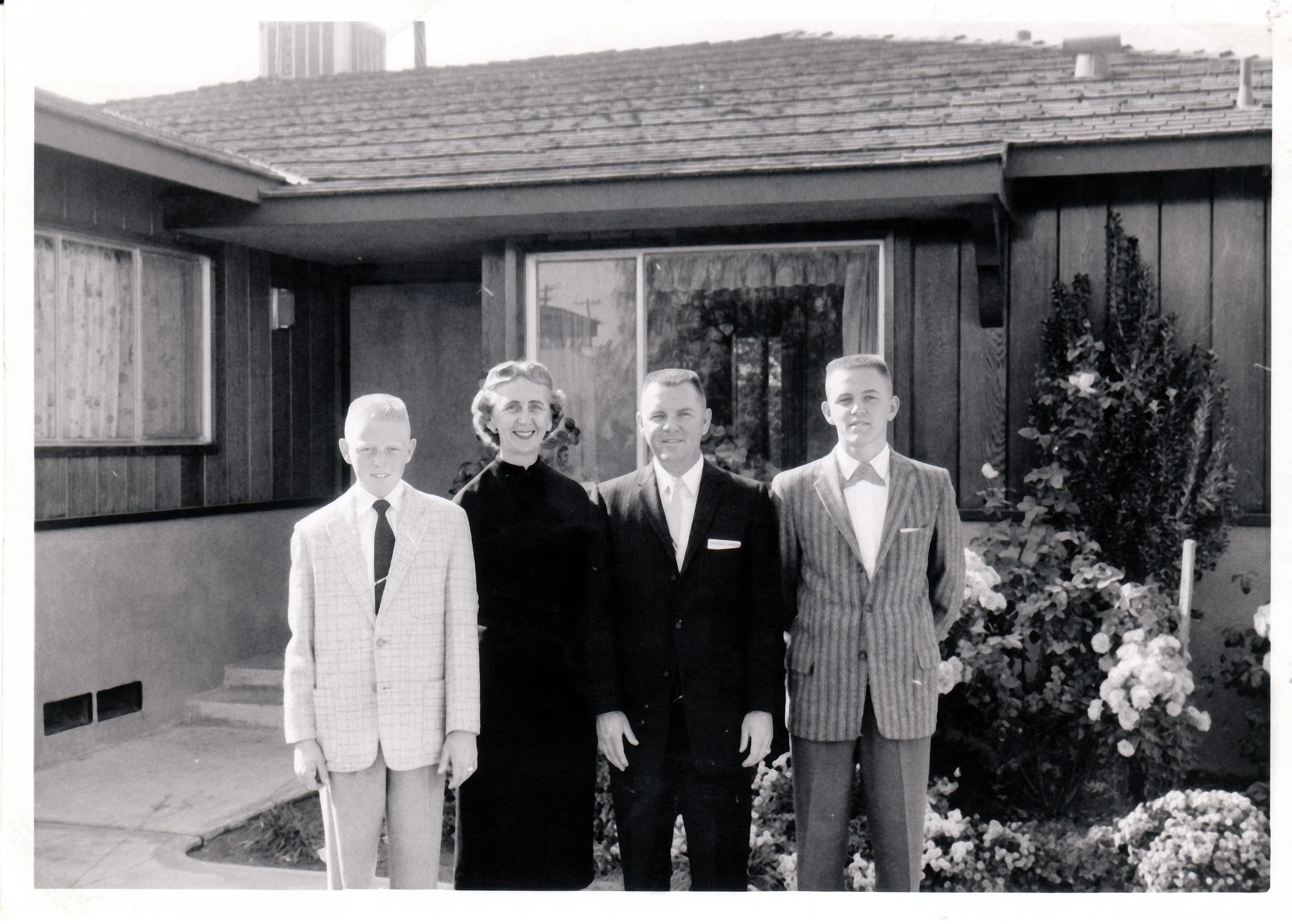 1956 - Orin, Rose, Oliver, & Monty Bolstad.