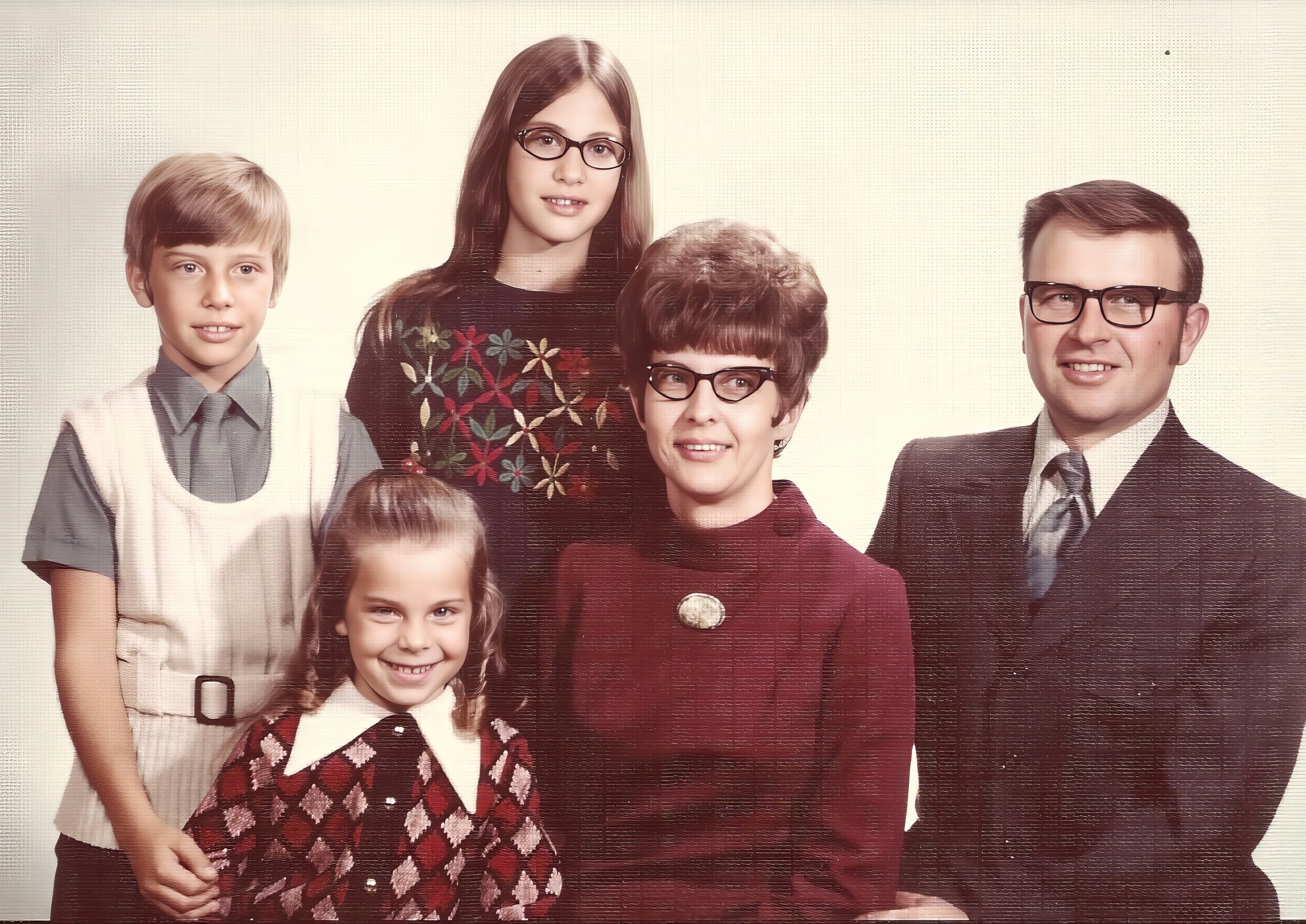 1960s - Kevin, Kamille, Kristi, Gladys, & Irvin Hammer.