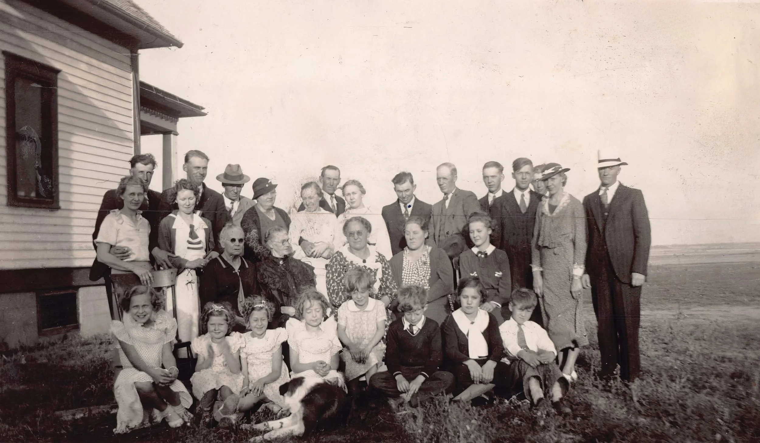 1935 - Hall family gathering.