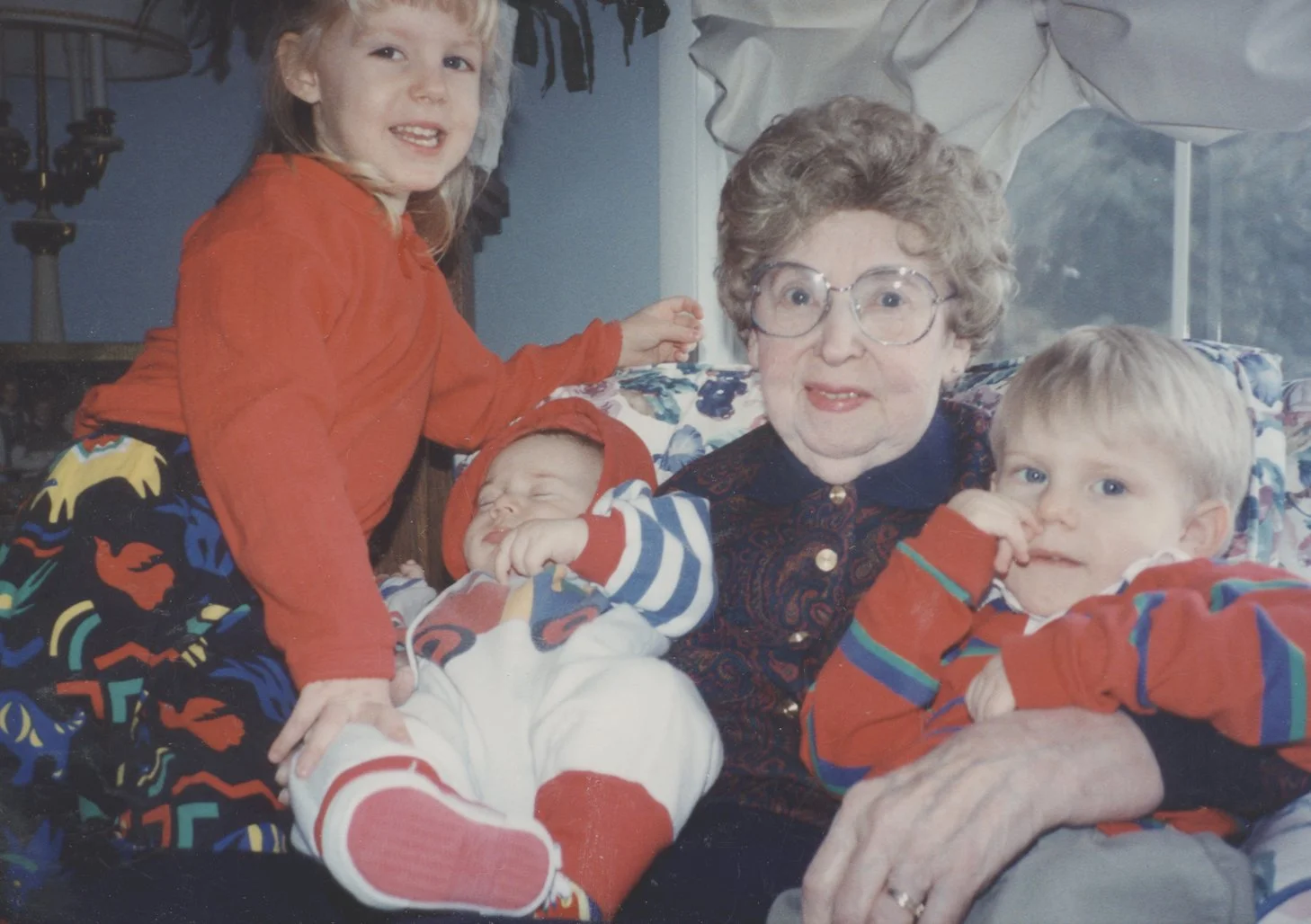 1990s - Andrea, Dane, & Travis Jensen with Emma Johnson.