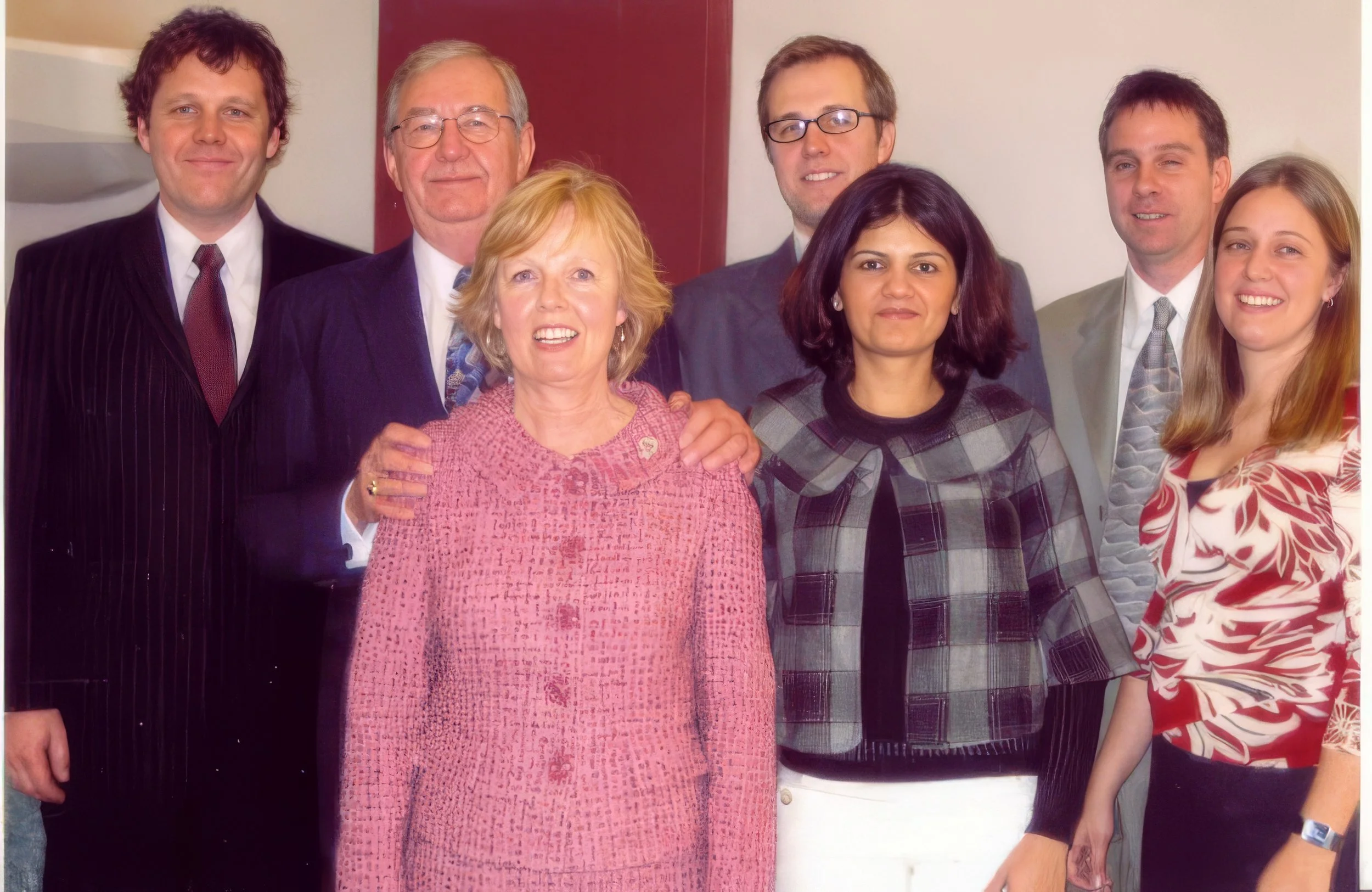 2010s - Front: DelRae, Sweta, & Blyth Meier. Back: Bard, Marvin, & Brook Meier; Nick Tomaro.