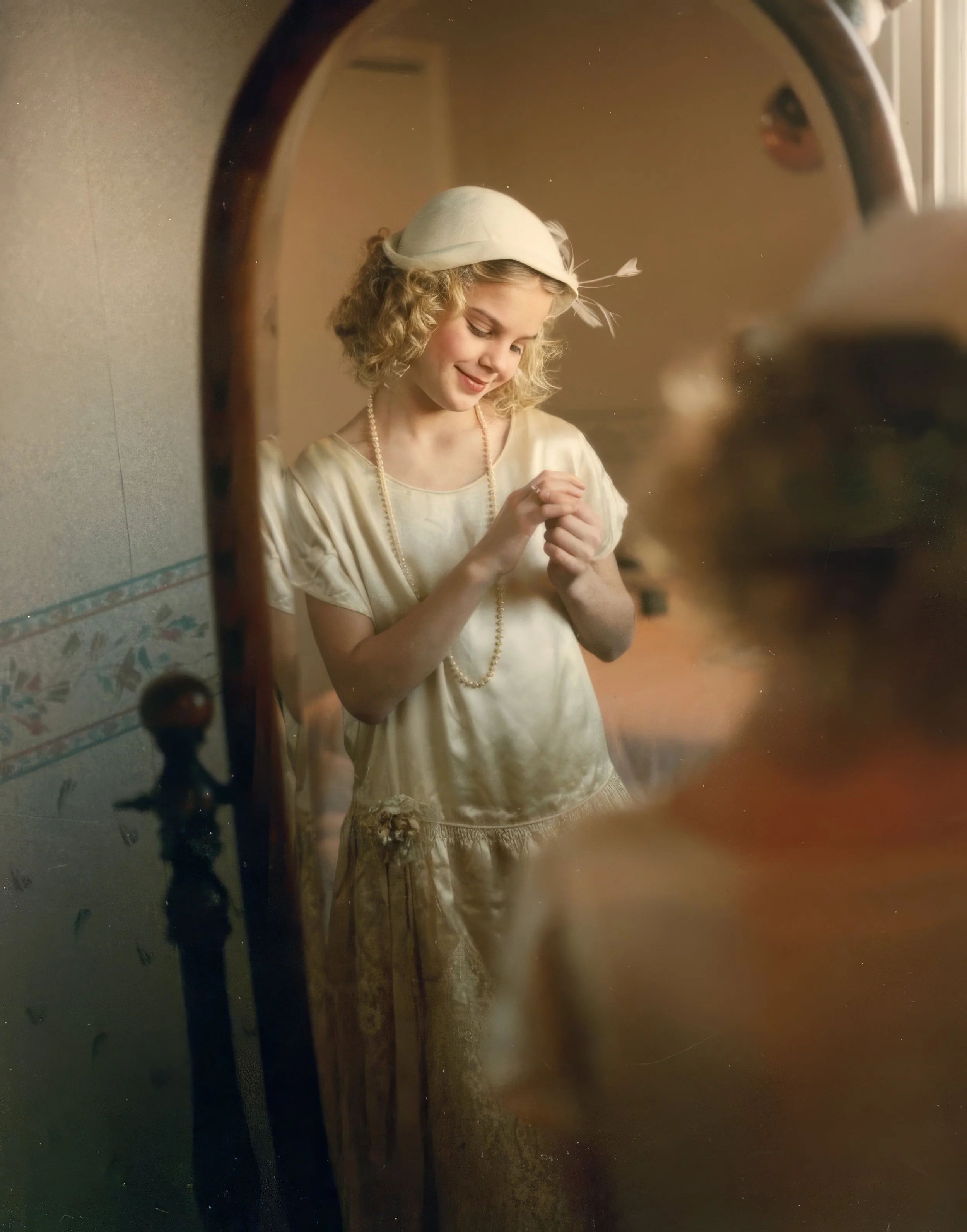 1990s - Kristin Kendall in Mae Meier's wedding dress.